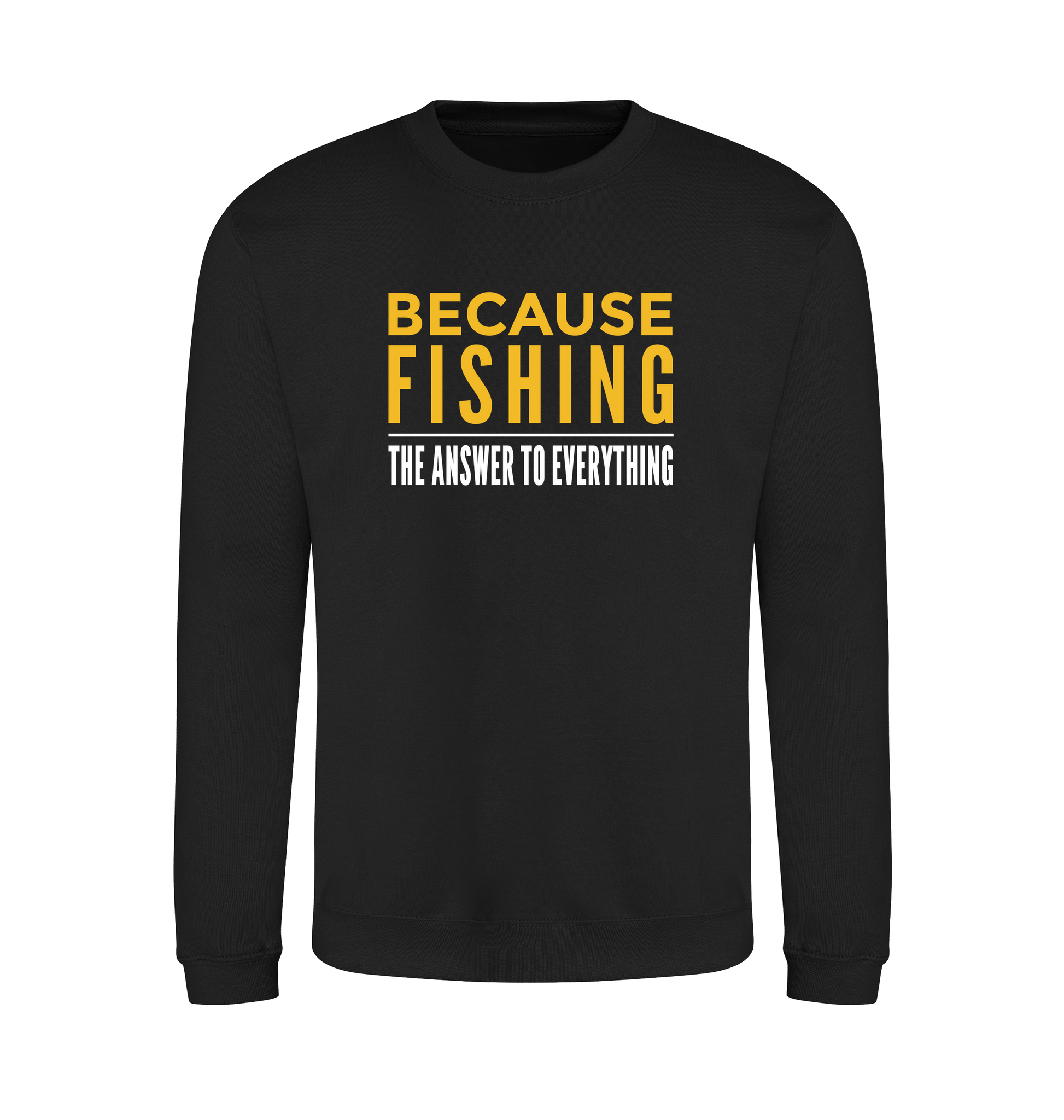 Jet Black Printed Sweater Front