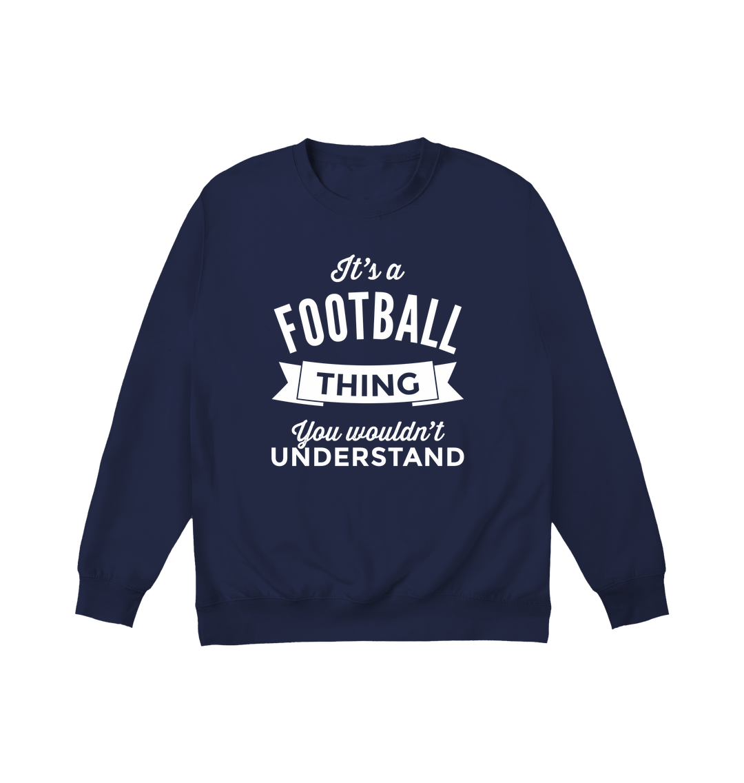 Oxford Navy Printed Sweater Front