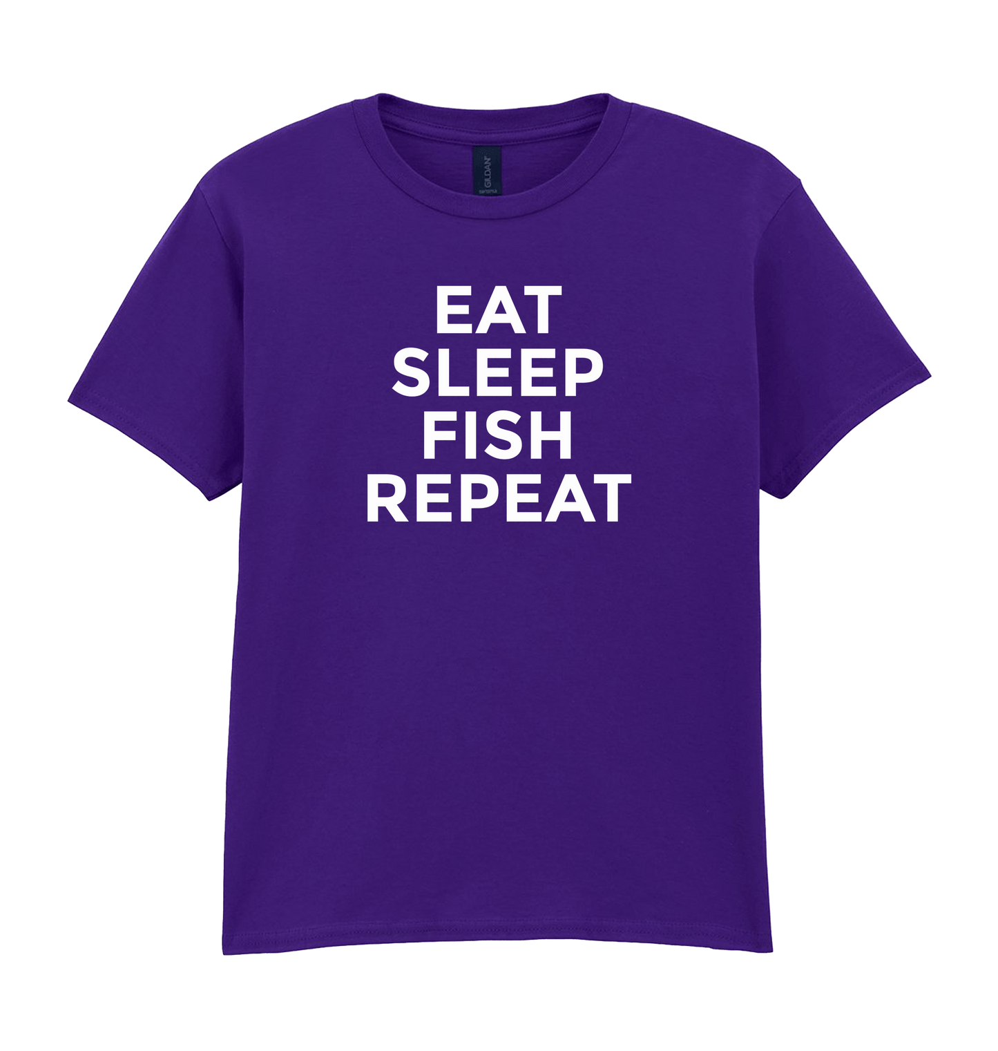 Purple Printed Kids T-Shirt Front
