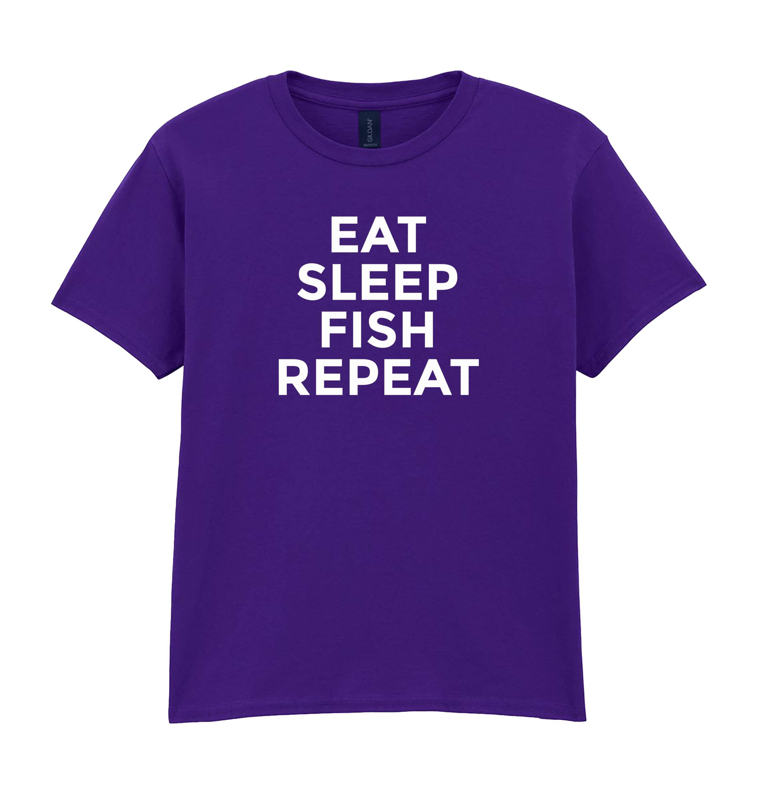 Purple Printed Kids T-Shirt Front