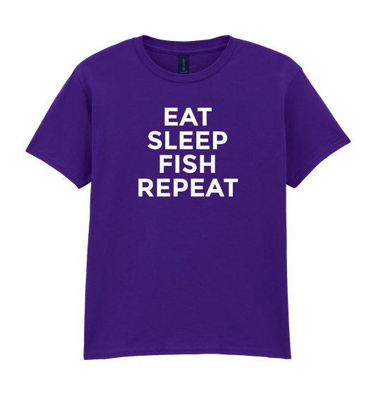 Purple Printed Kids T-Shirt Front