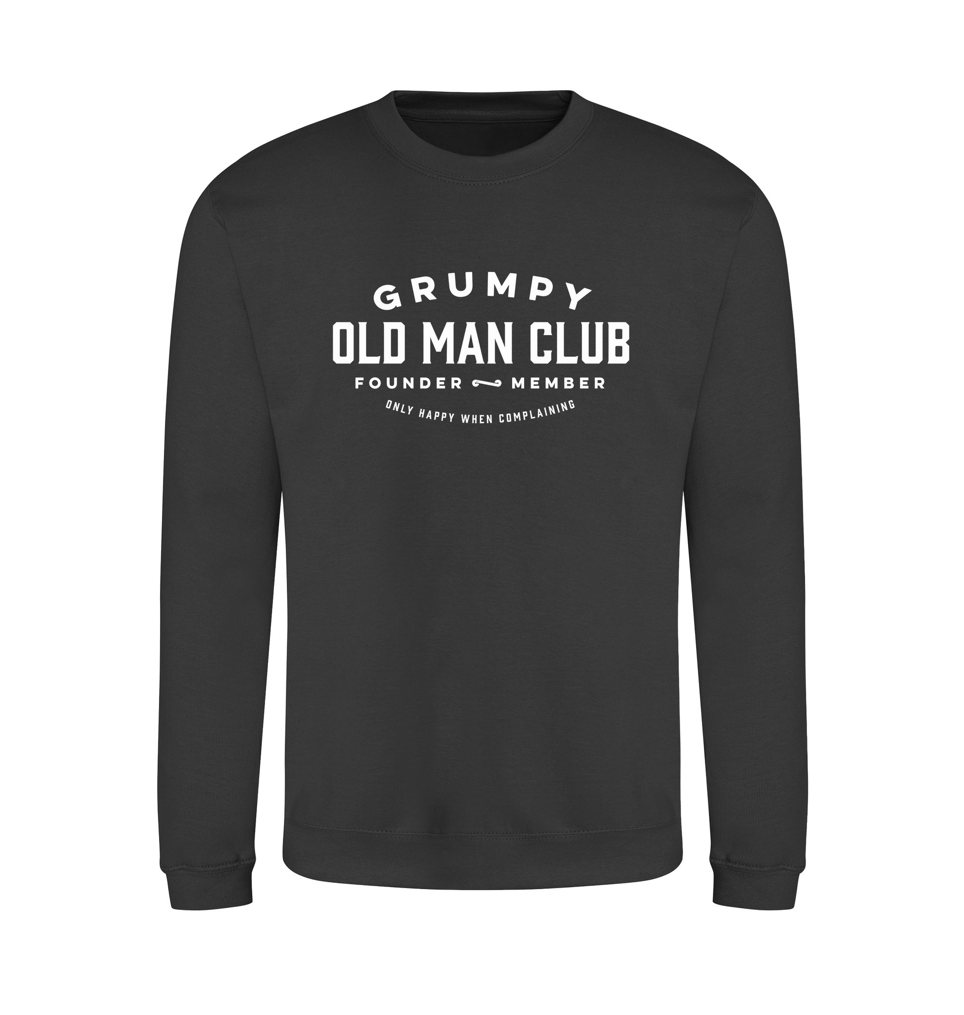 Storm Grey Printed Sweater Front