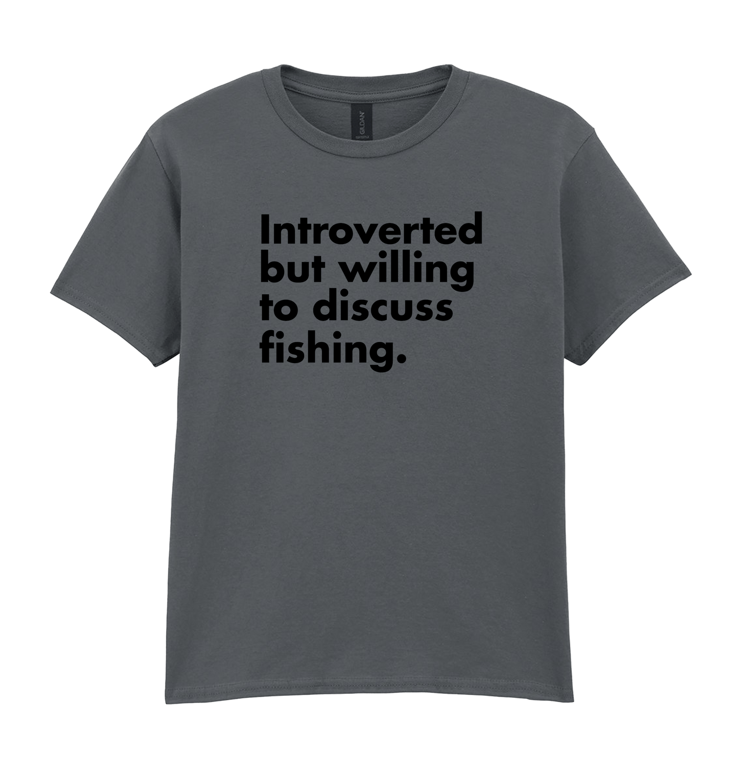 Charcoal Printed Kids T-Shirt Front