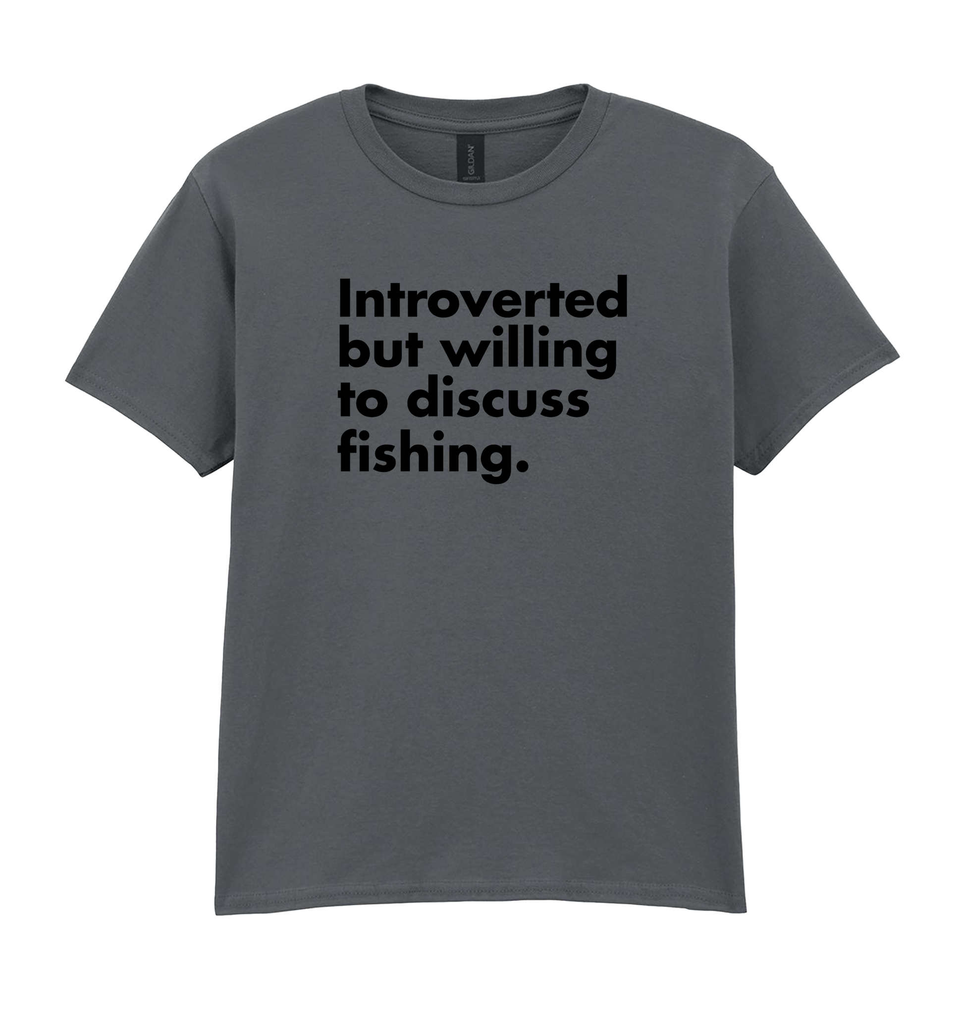 Charcoal Printed Kids T-Shirt Front