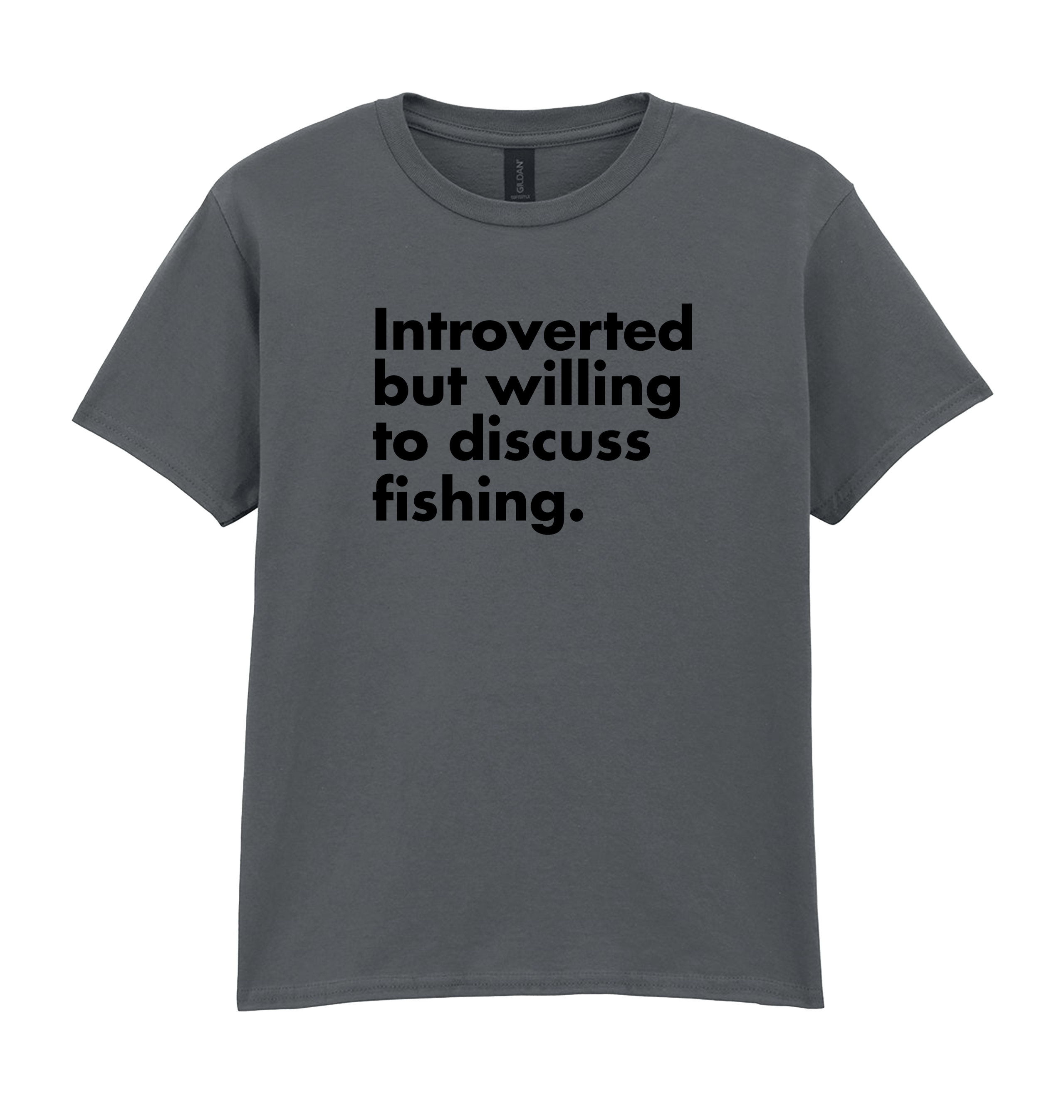 Charcoal Printed Kids T-Shirt Front