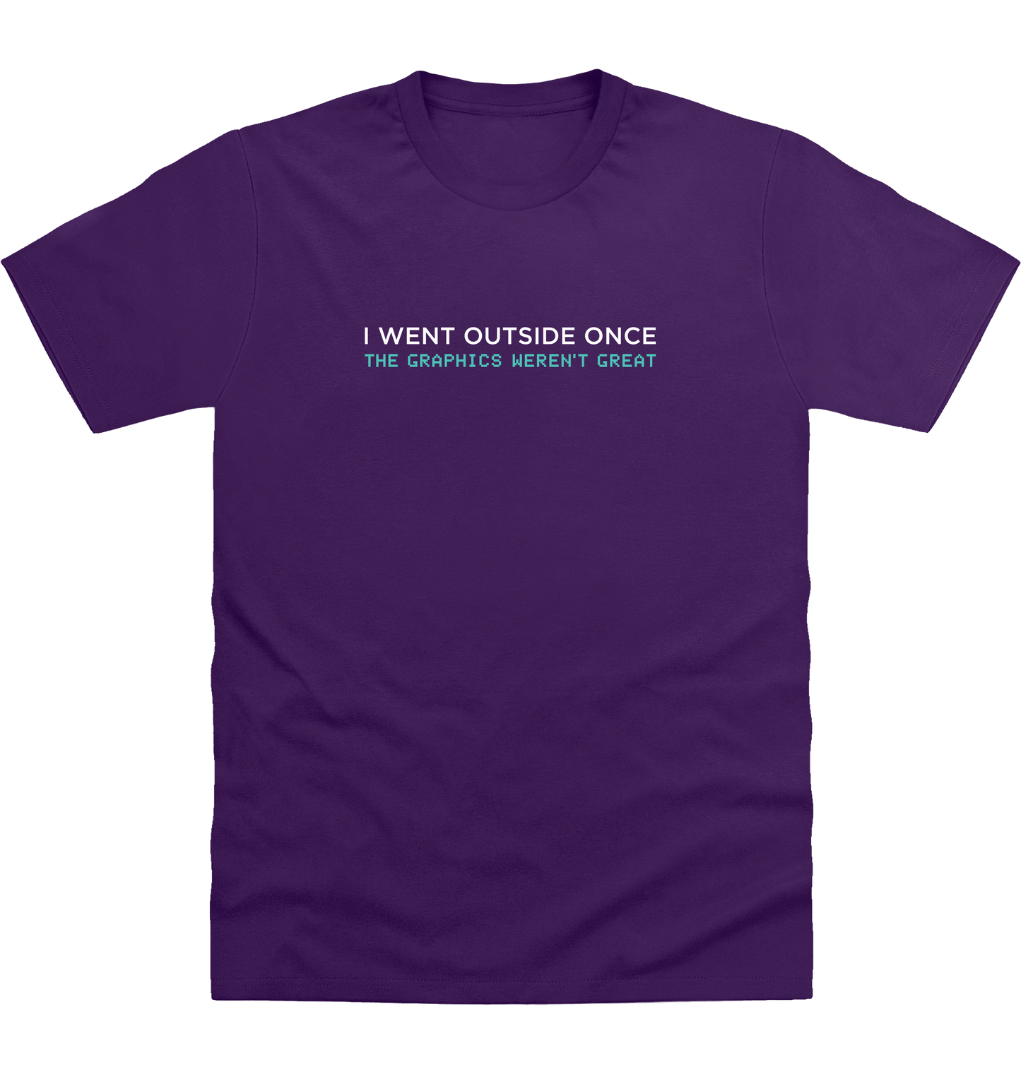 Purple Printed T-shirt Front