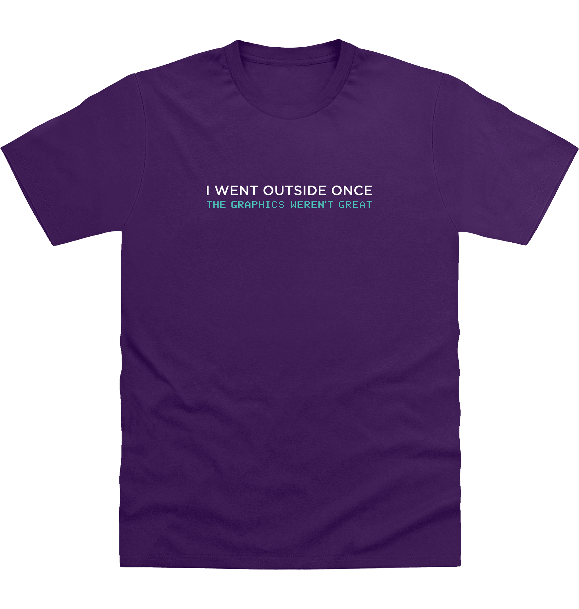 Purple Printed T-shirt Front
