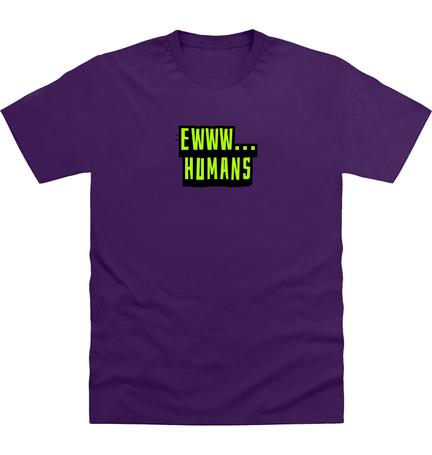 Purple Printed T-shirt Front