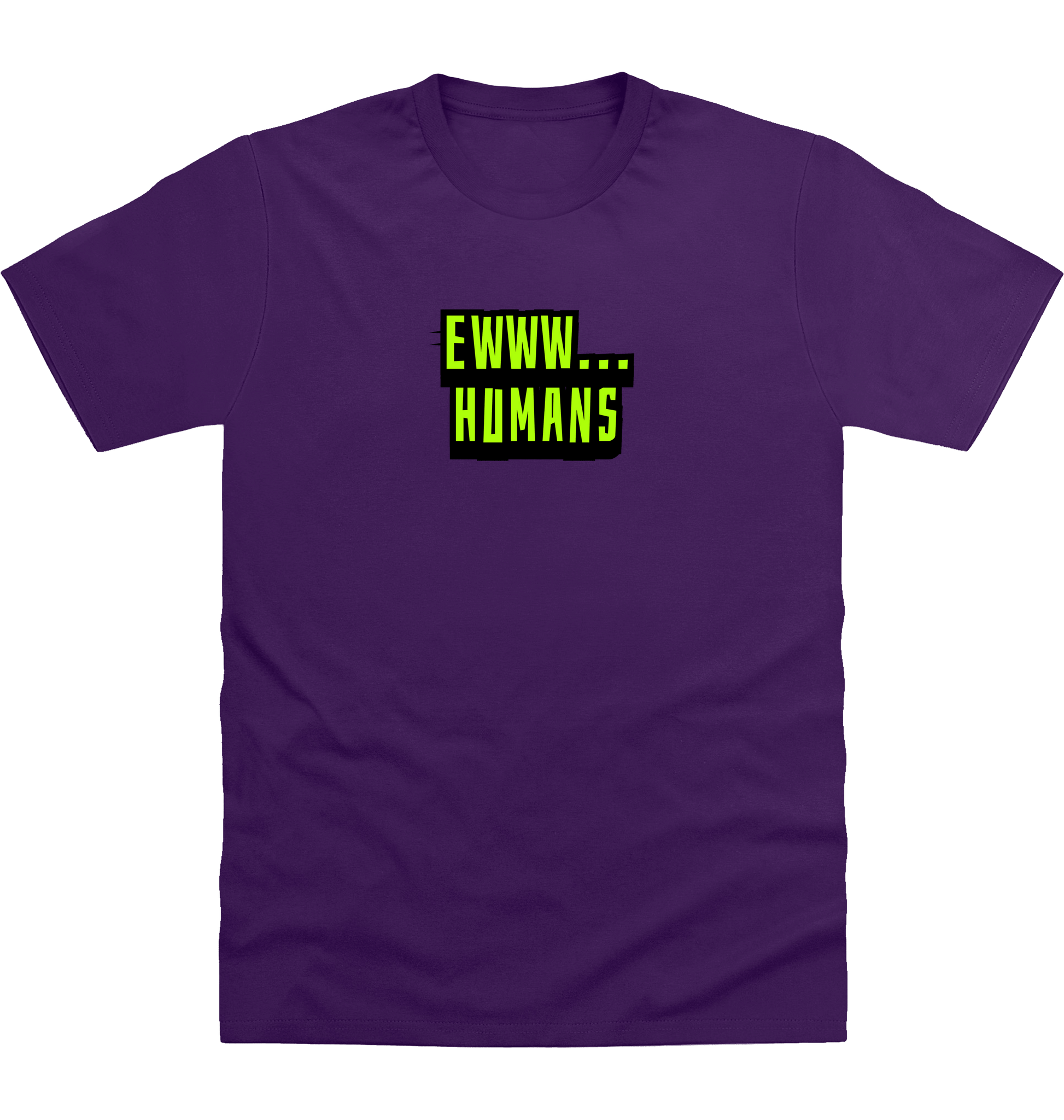 Purple Printed T-shirt Front