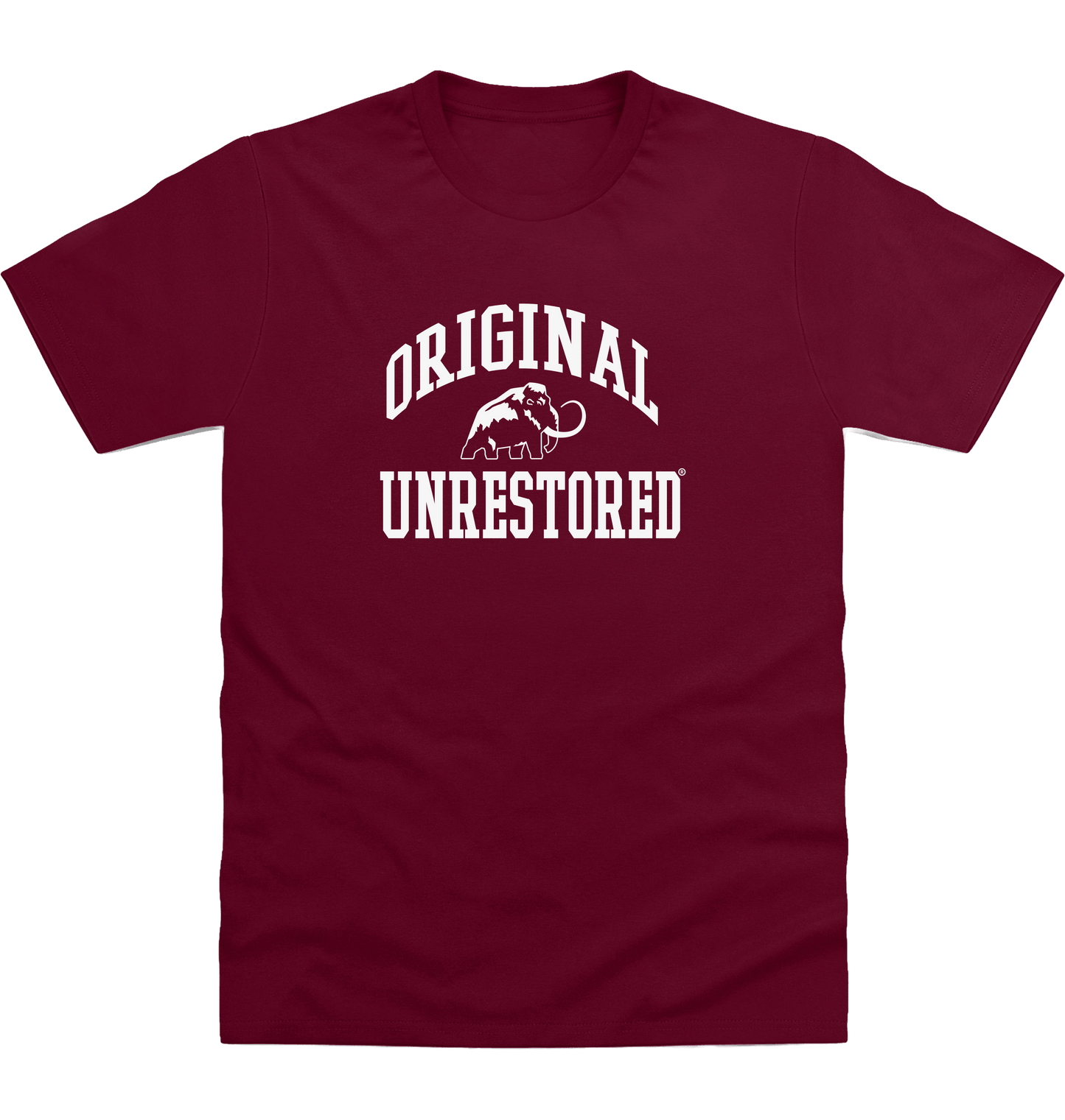 Burgundy Printed T-shirt Front