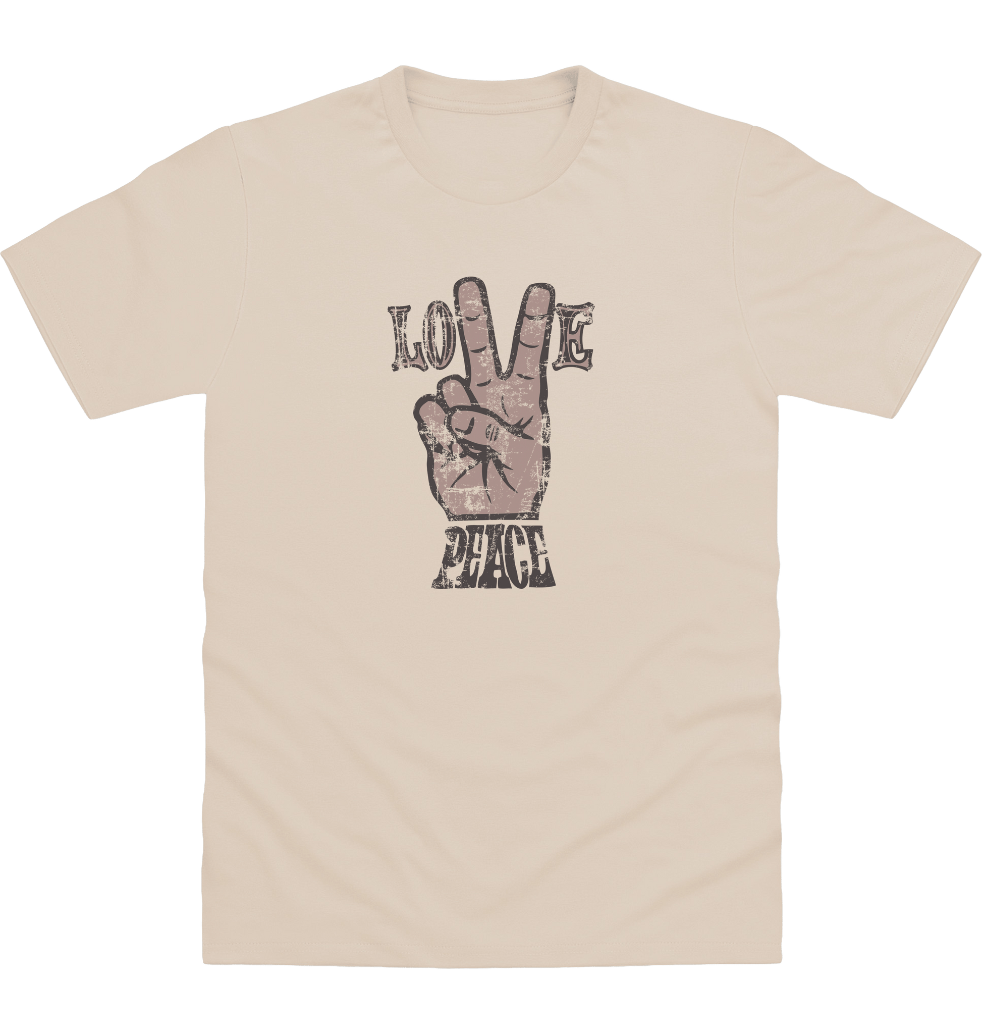 Natural Stone Printed T-shirt Front