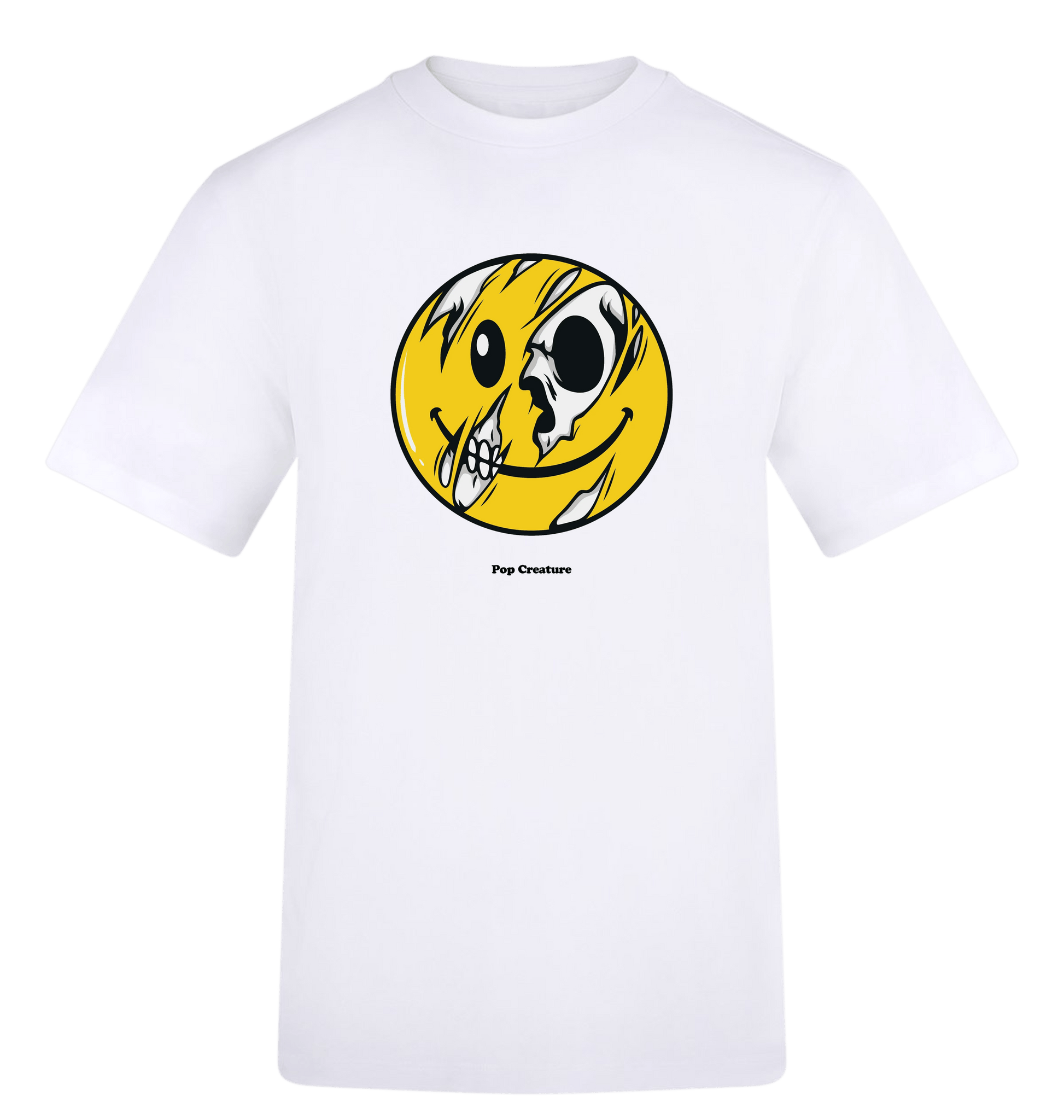 Arctic White Printed T-shirt Front