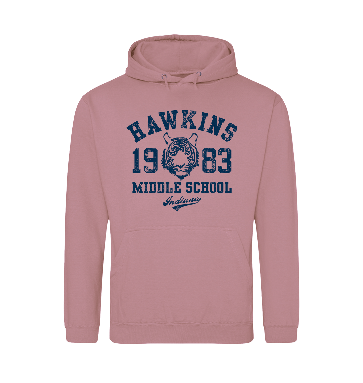 Dusty Pink Printed Hoody Front