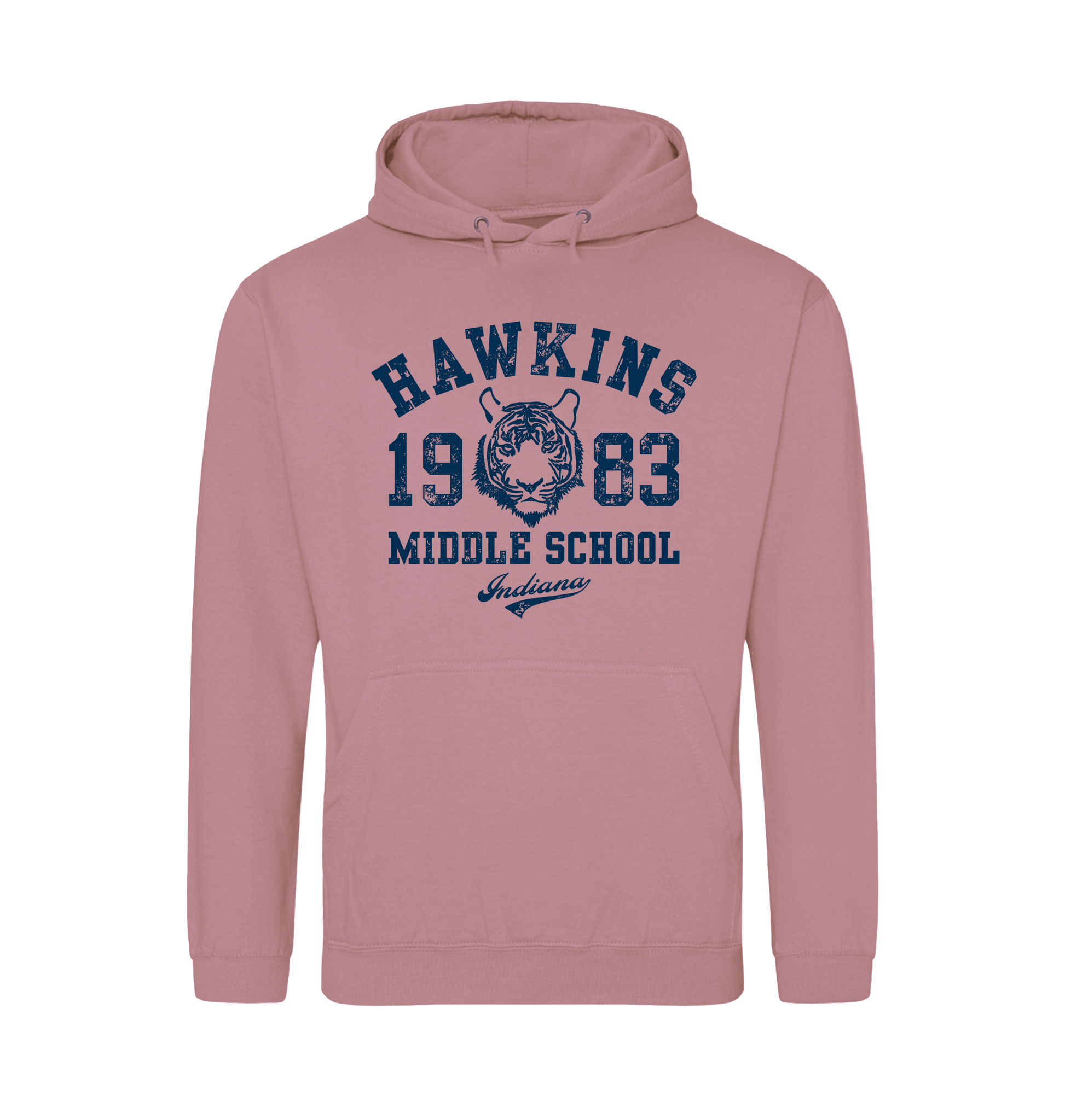Dusty Pink Printed Hoody Front