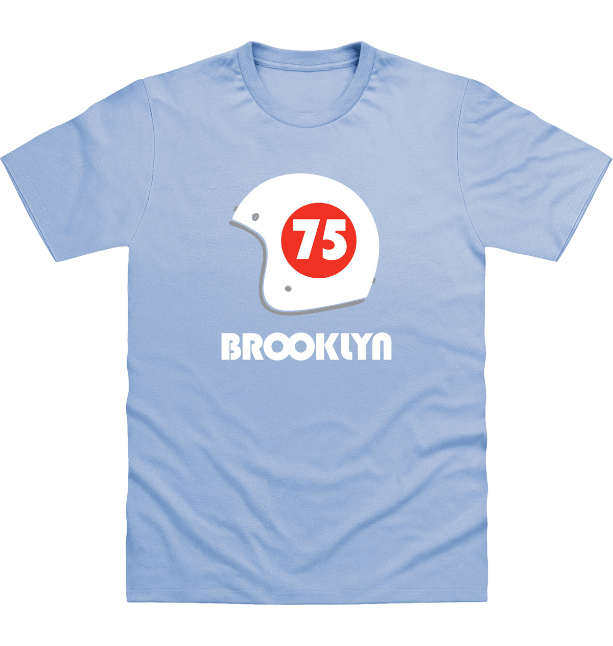 Sky Blue Printed T-shirt Front
