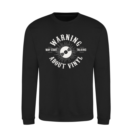 Jet Black Printed Sweater Front