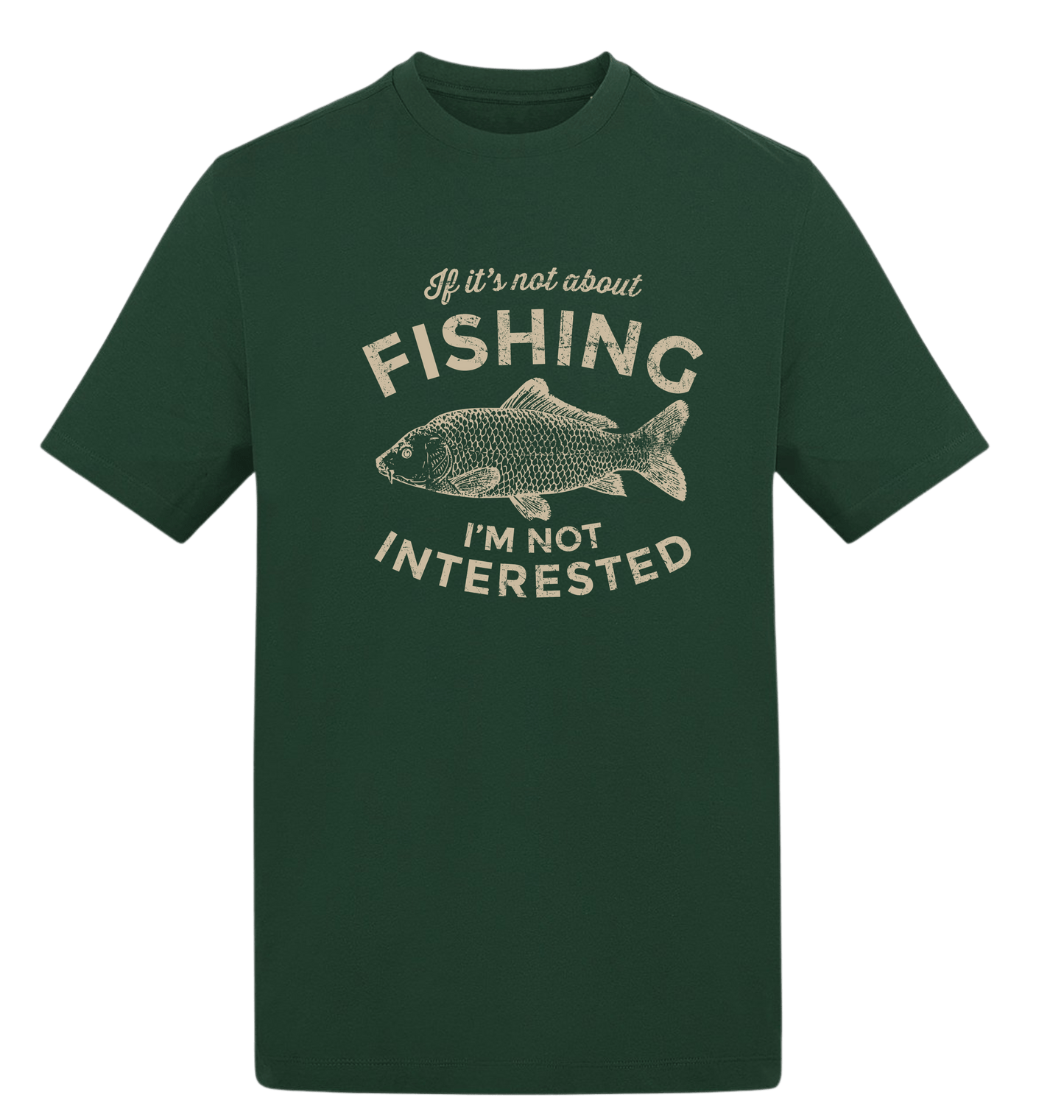 Bottle Green Printed T-shirt Front