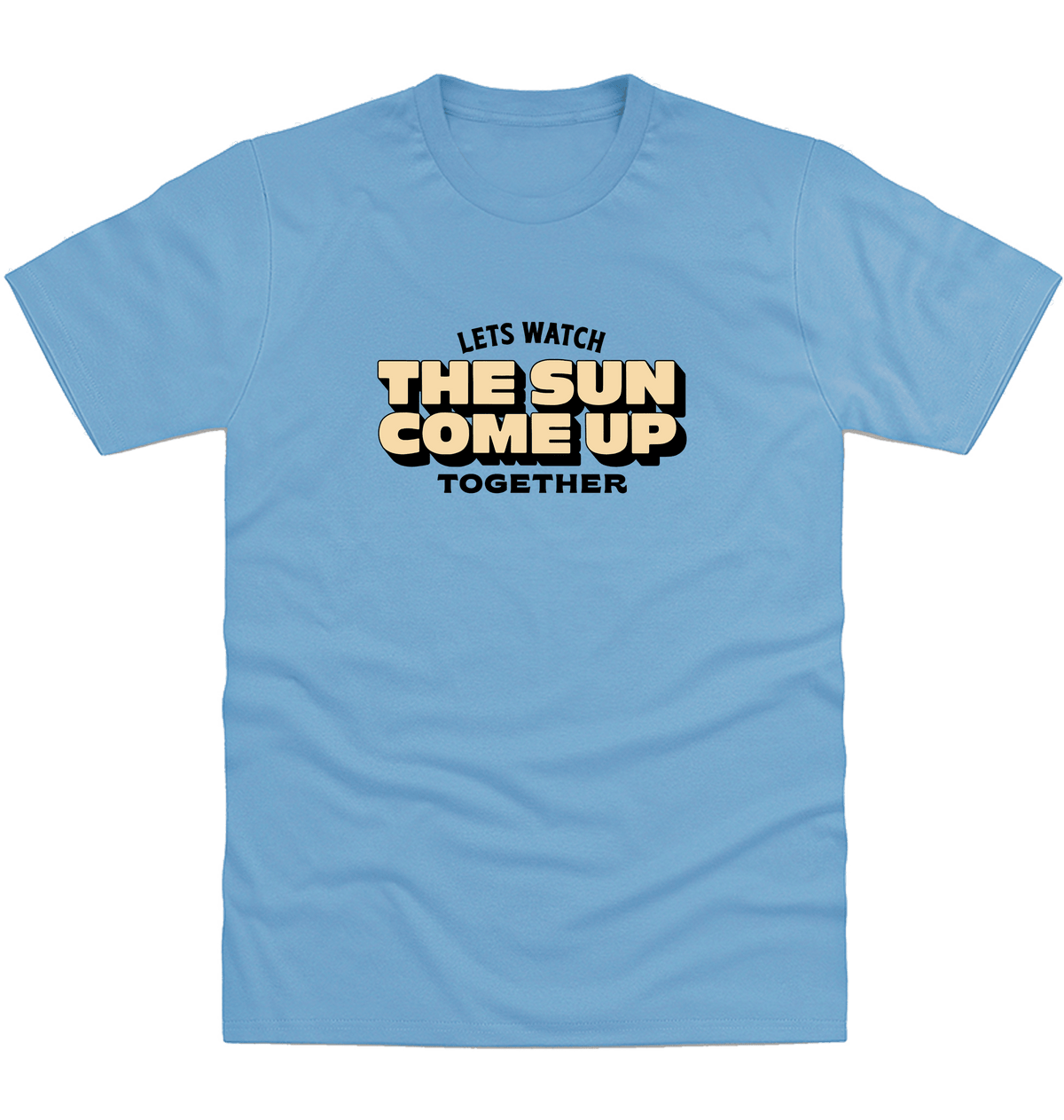 Cornflower Blue Printed T-shirt Front