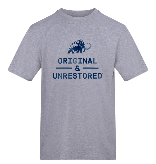 Heather Grey Printed T-shirt Front