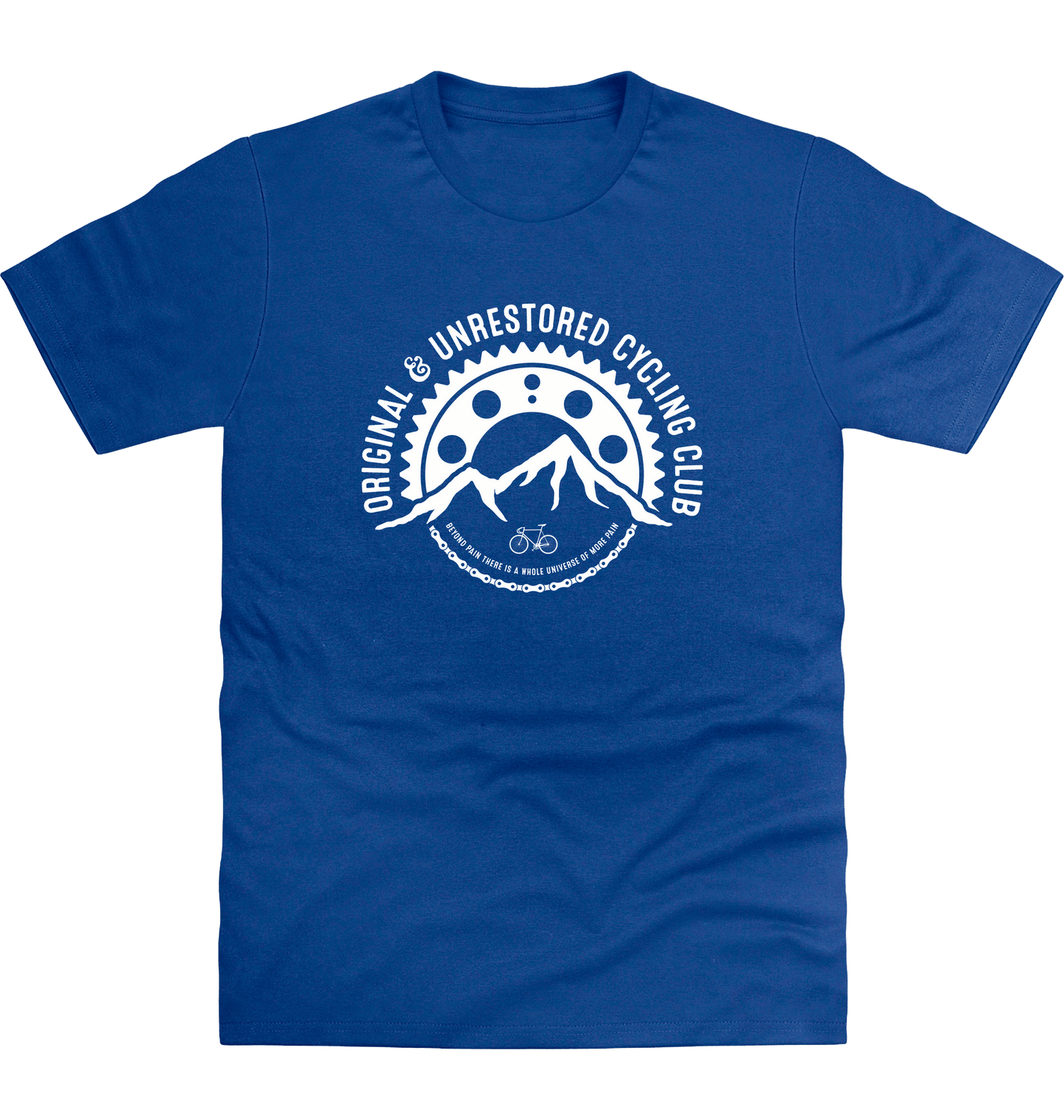 Royal Blue Printed T-shirt Front