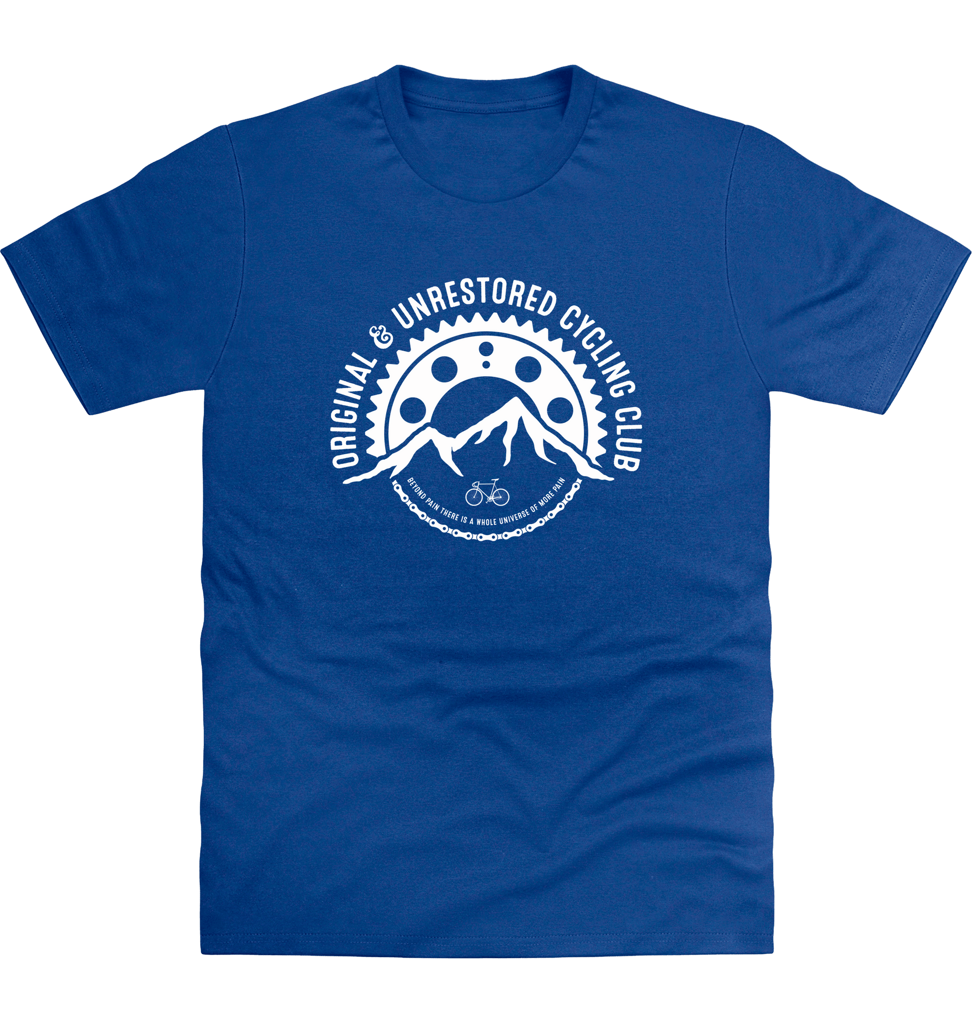 Royal Blue Printed T-shirt Front