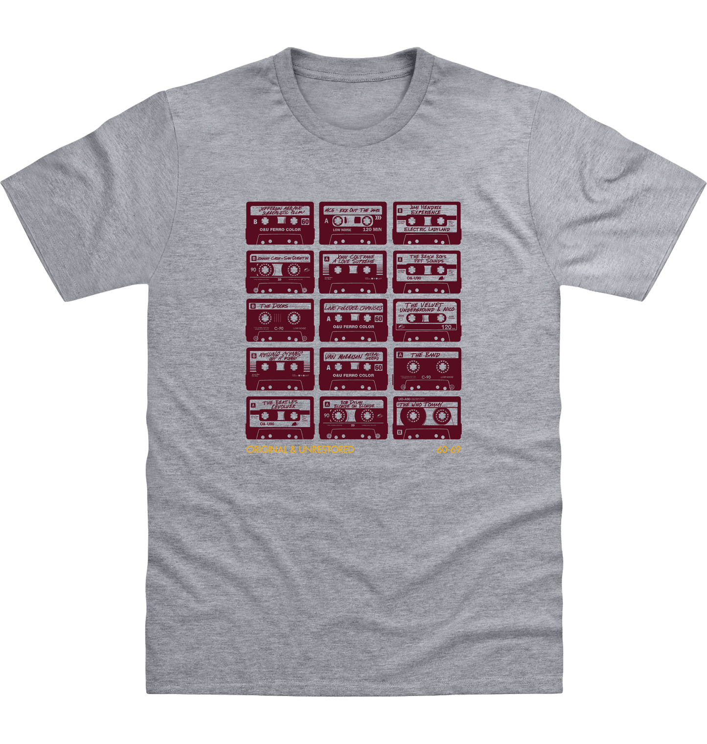 Heather Grey Printed T-shirt Front
