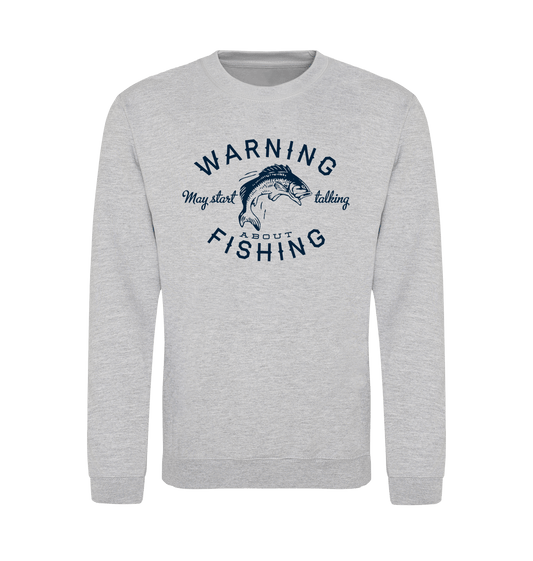 Heather Grey Printed Sweater Front