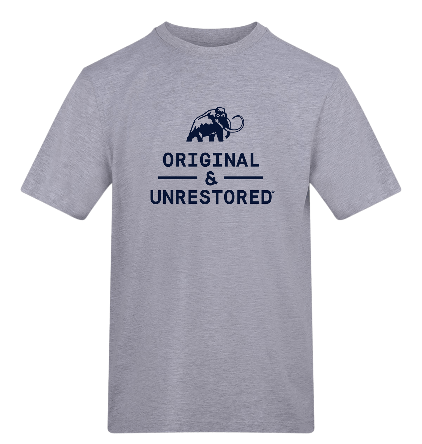 Heather Grey Printed T-shirt Front