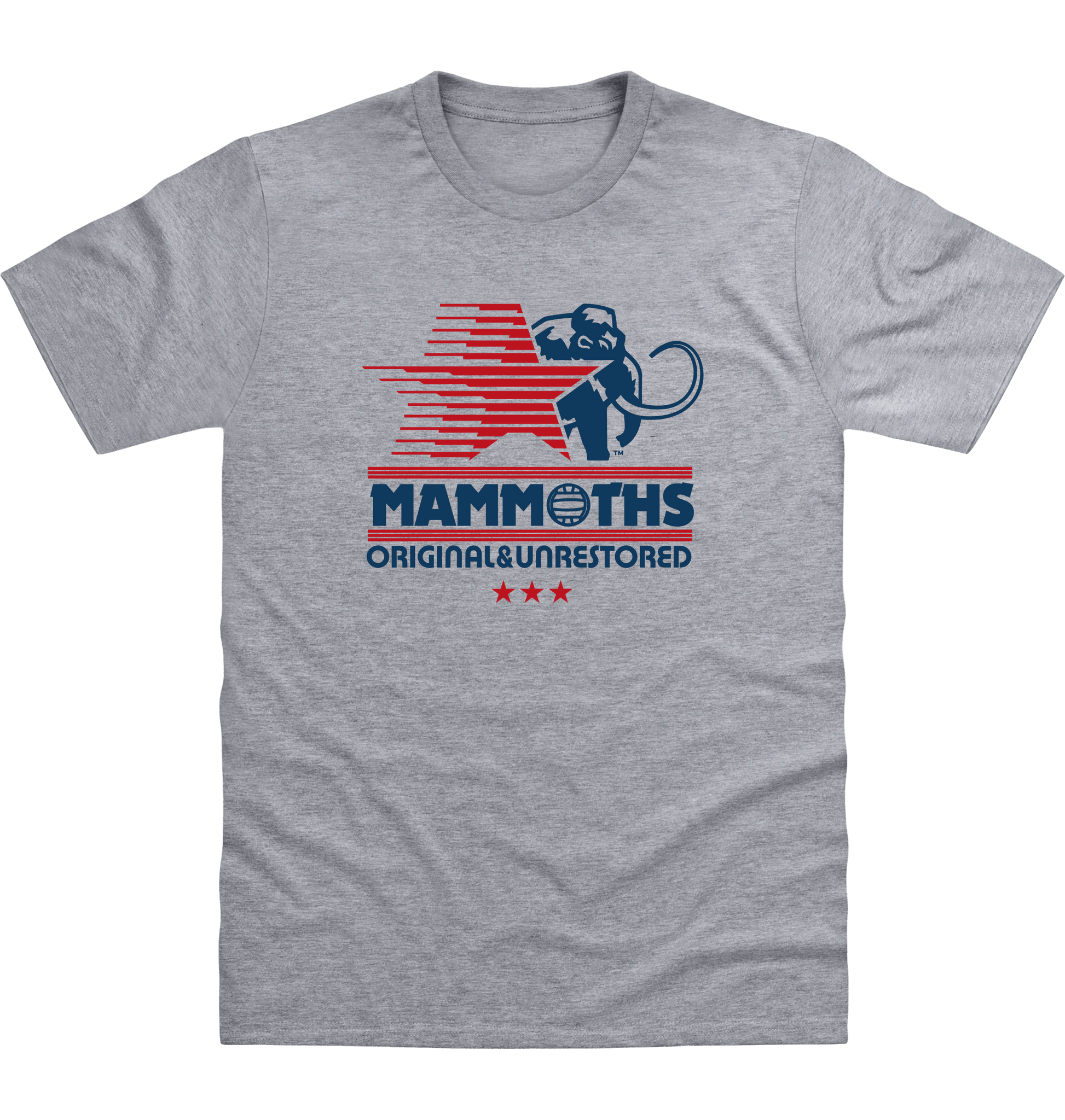 Heather Grey Printed T-shirt Front