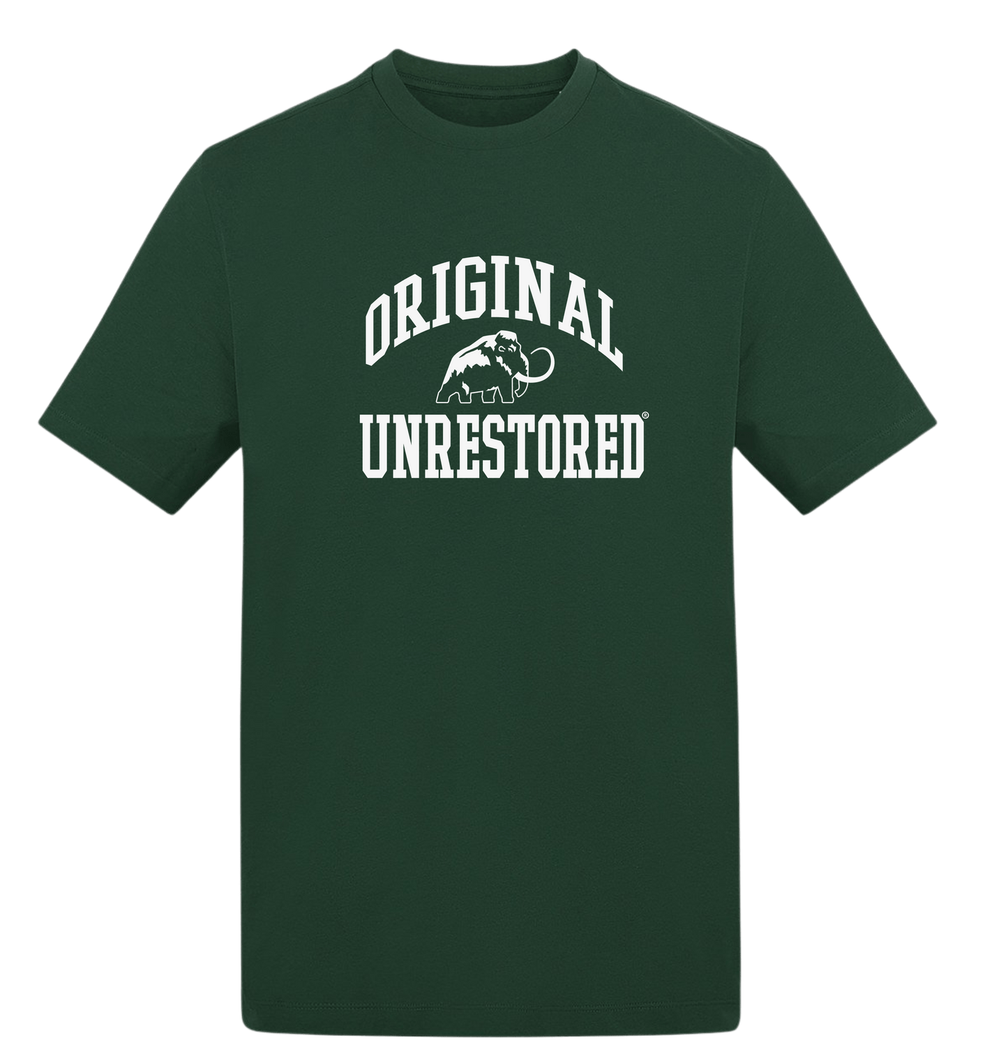 Bottle Green Printed T-shirt Front