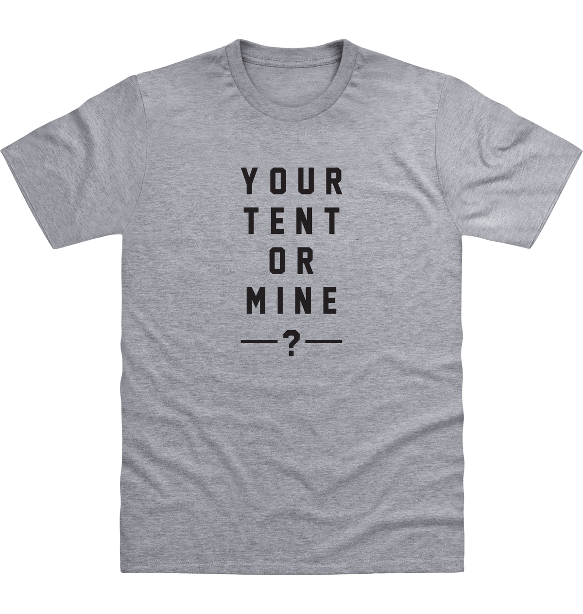Heather Grey Printed T-shirt Front