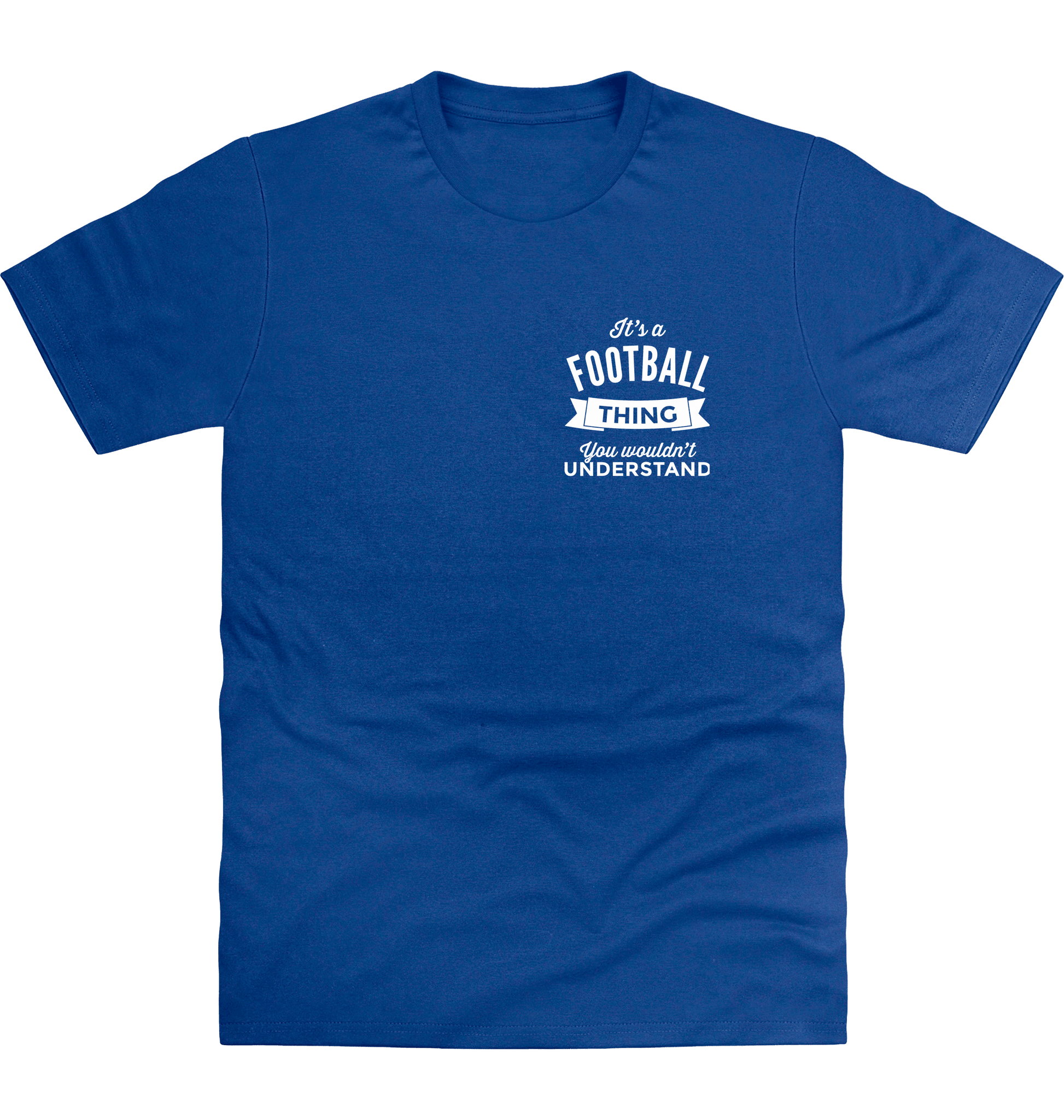 Royal Blue Printed T-shirt Front