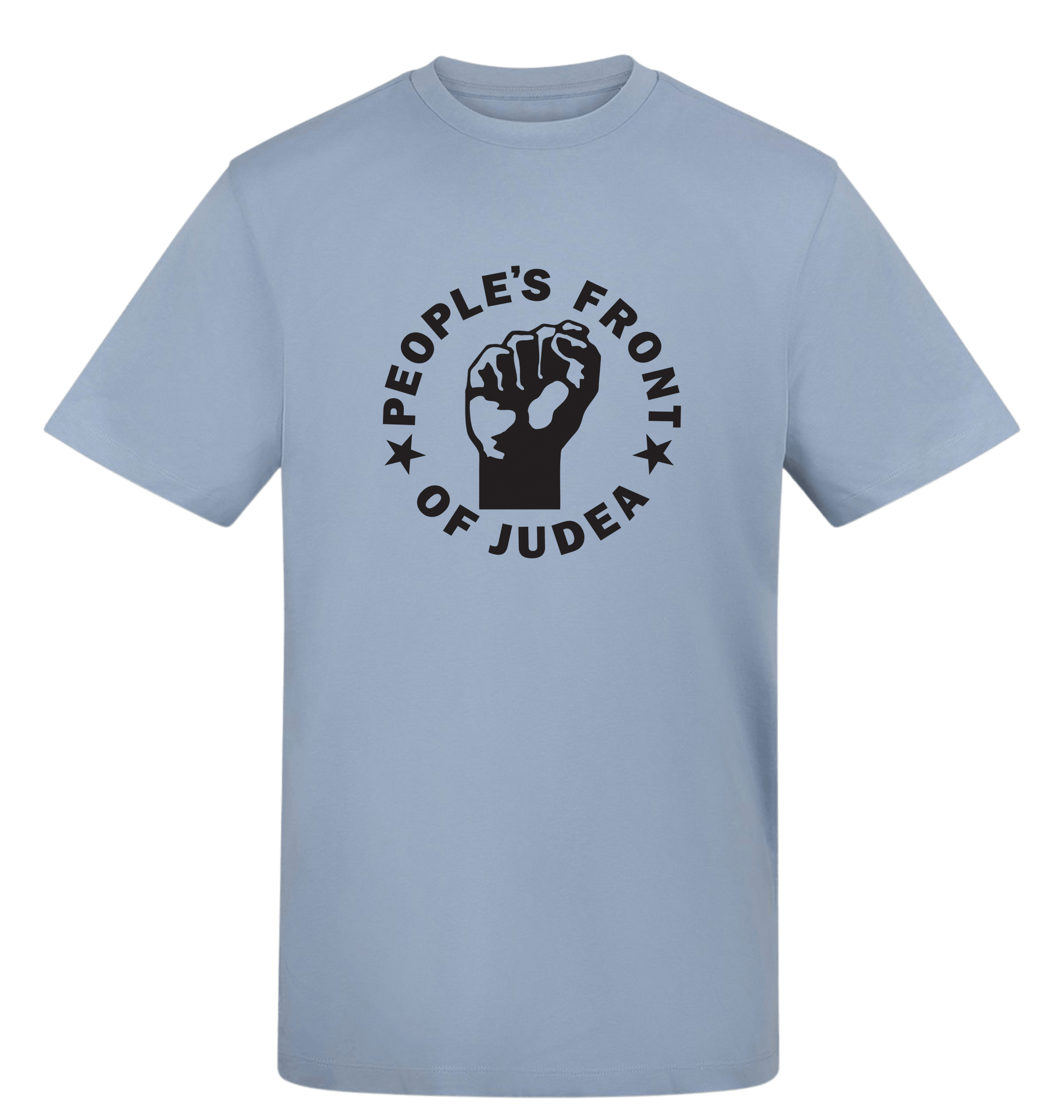 Sky Blue Printed T-shirt Front