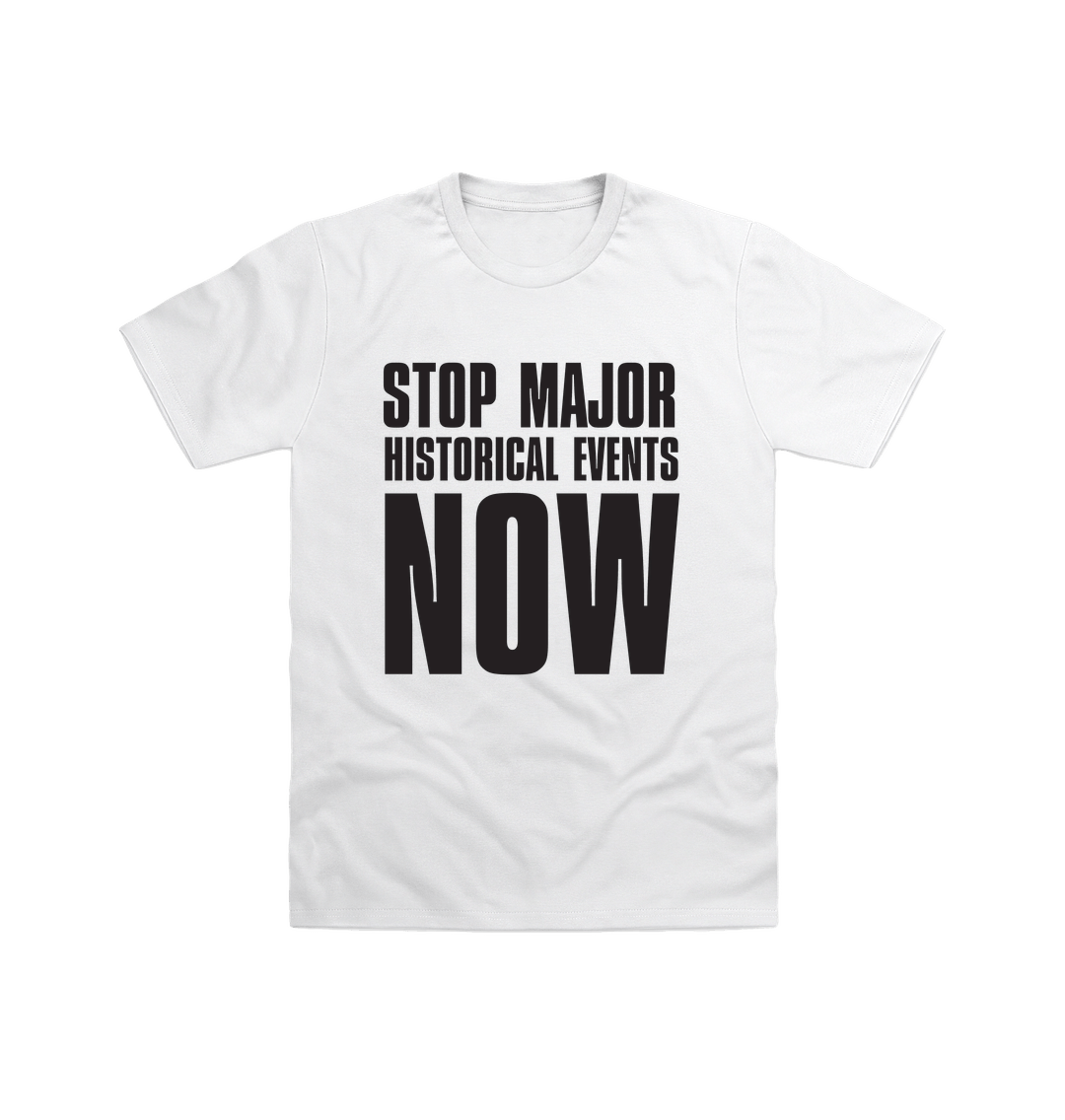 White Printed T-shirt Front