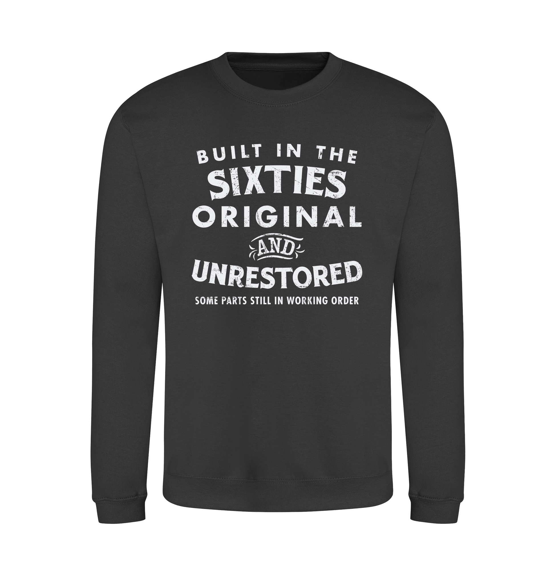 Storm Grey Printed Sweater Front
