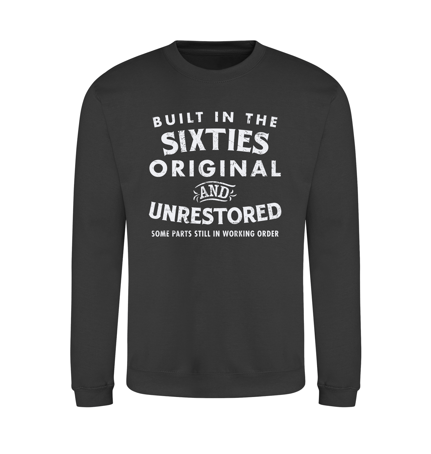 Storm Grey Printed Sweater Front
