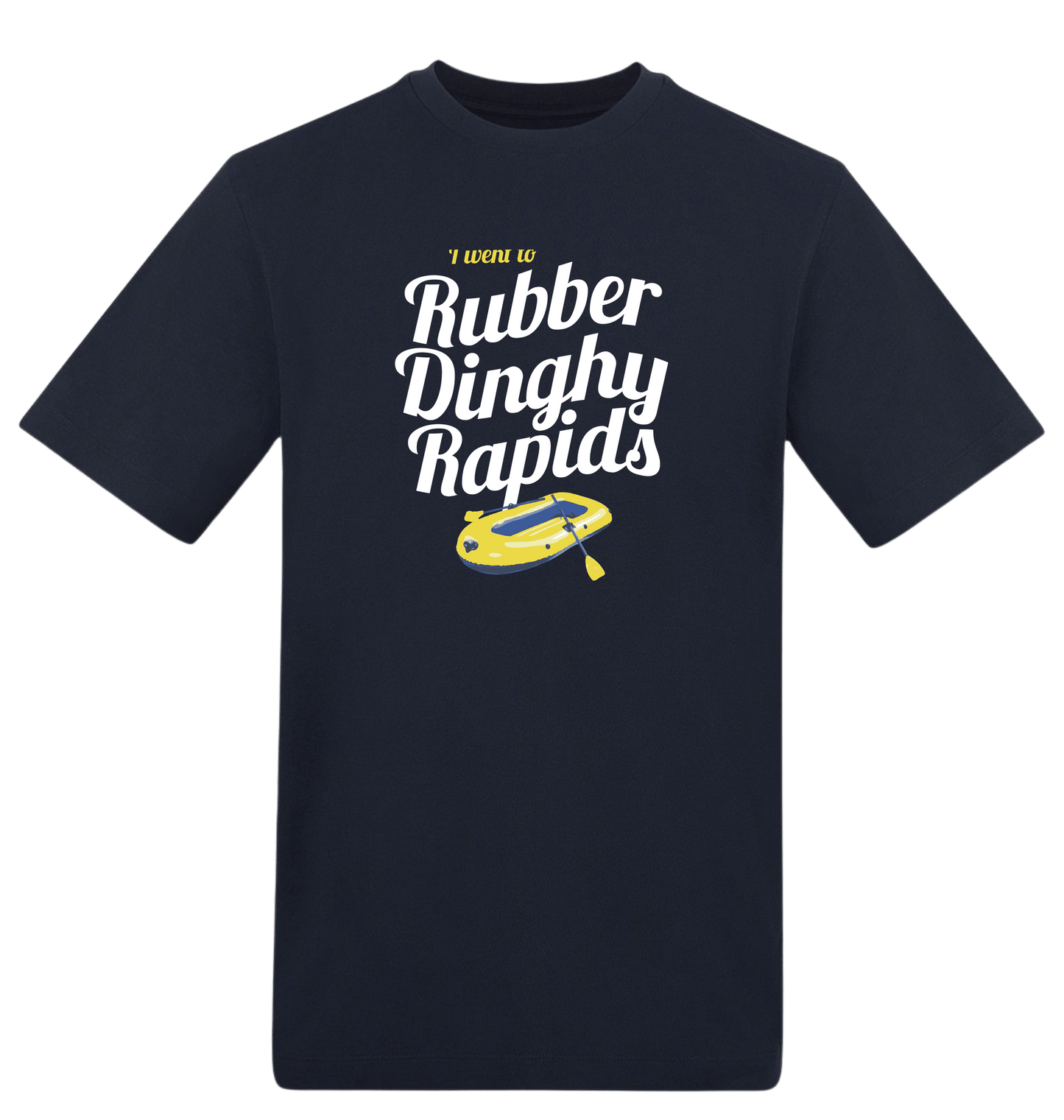 New French Navy Printed T-shirt Front
