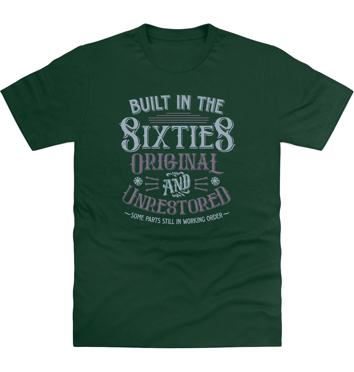Bottle Green Printed T-shirt Front