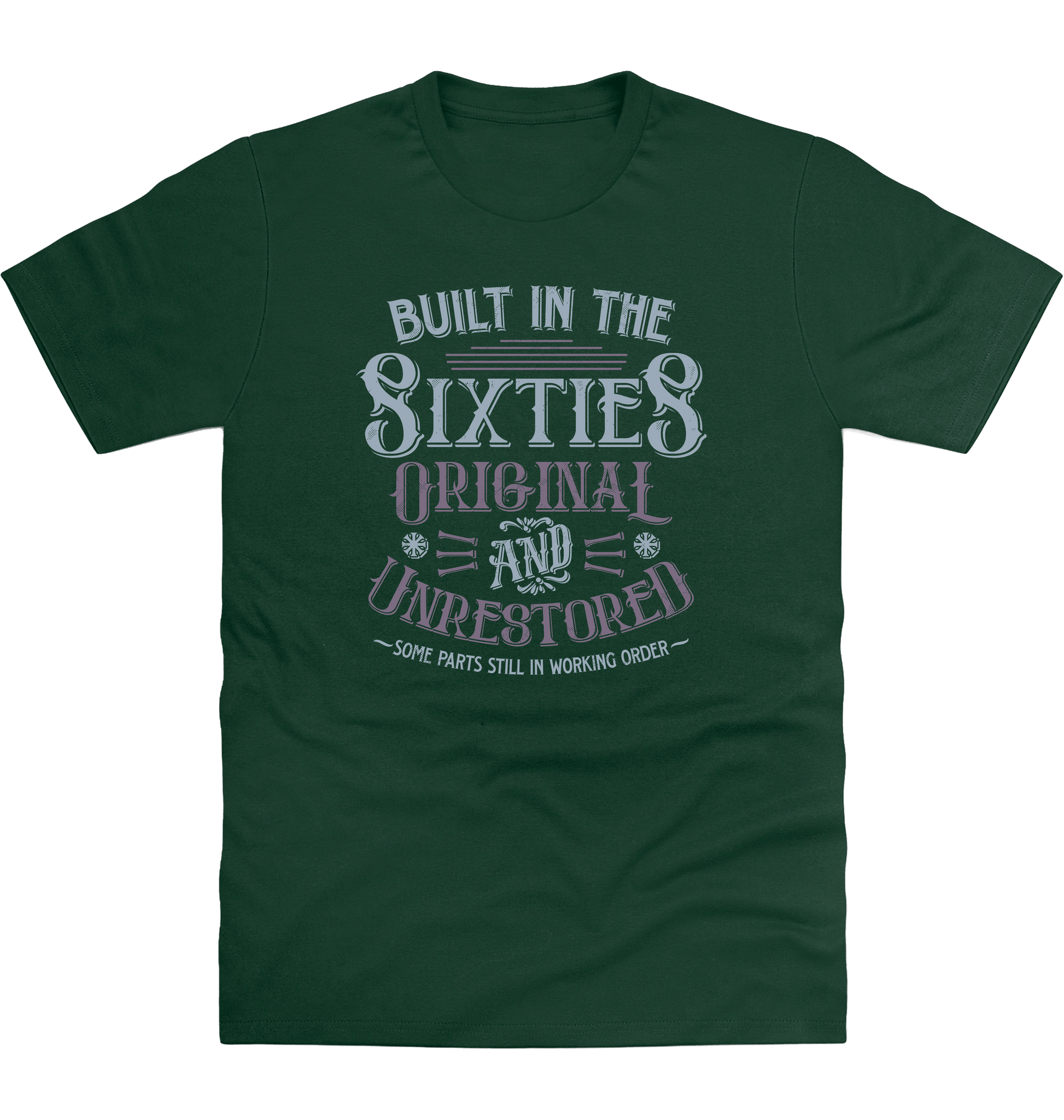 Bottle Green Printed T-shirt Front