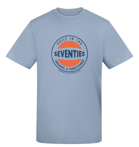 Sky Blue Printed T-shirt Front