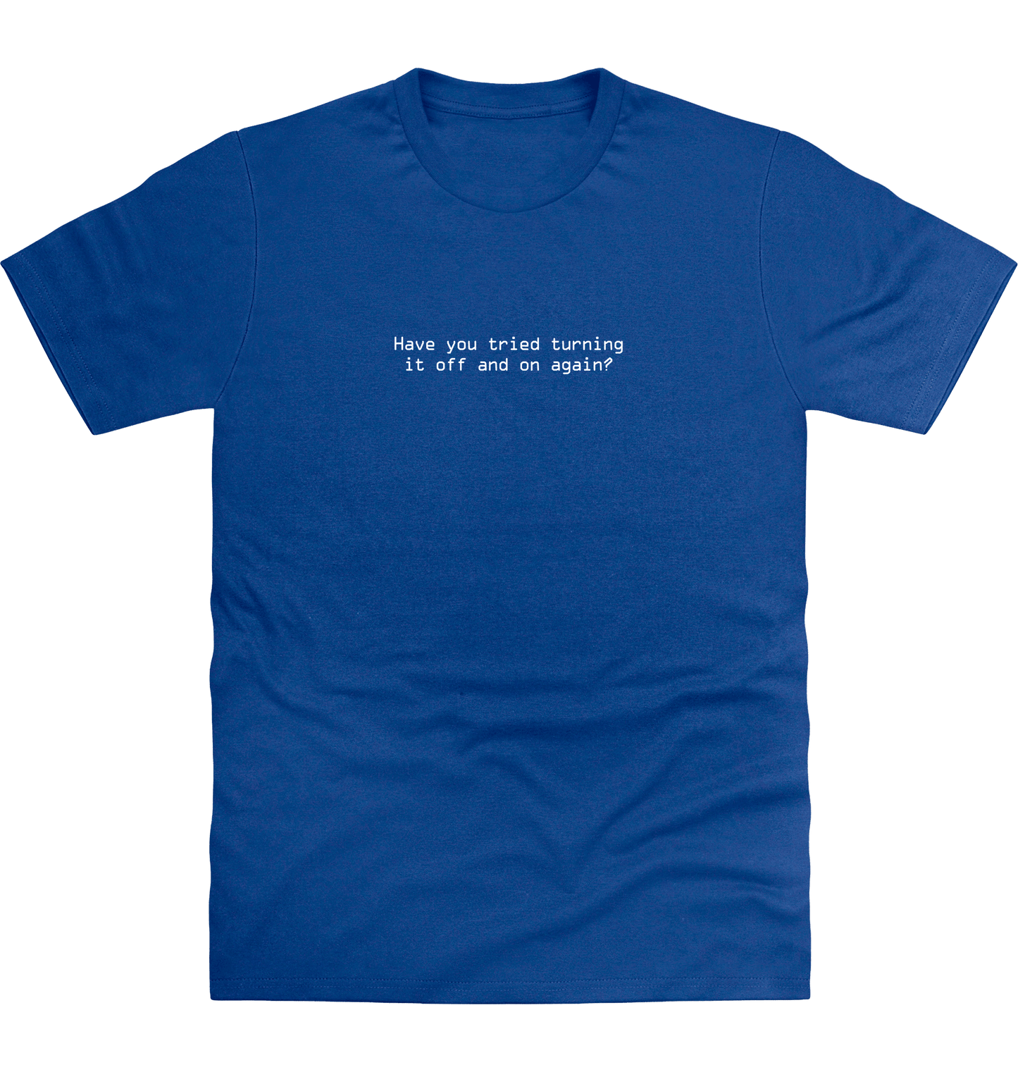 Royal Blue Printed T-shirt Front