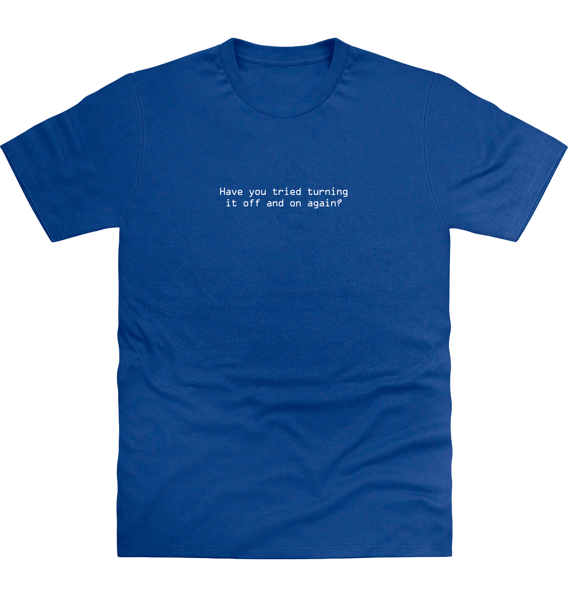 Royal Blue Printed T-shirt Front