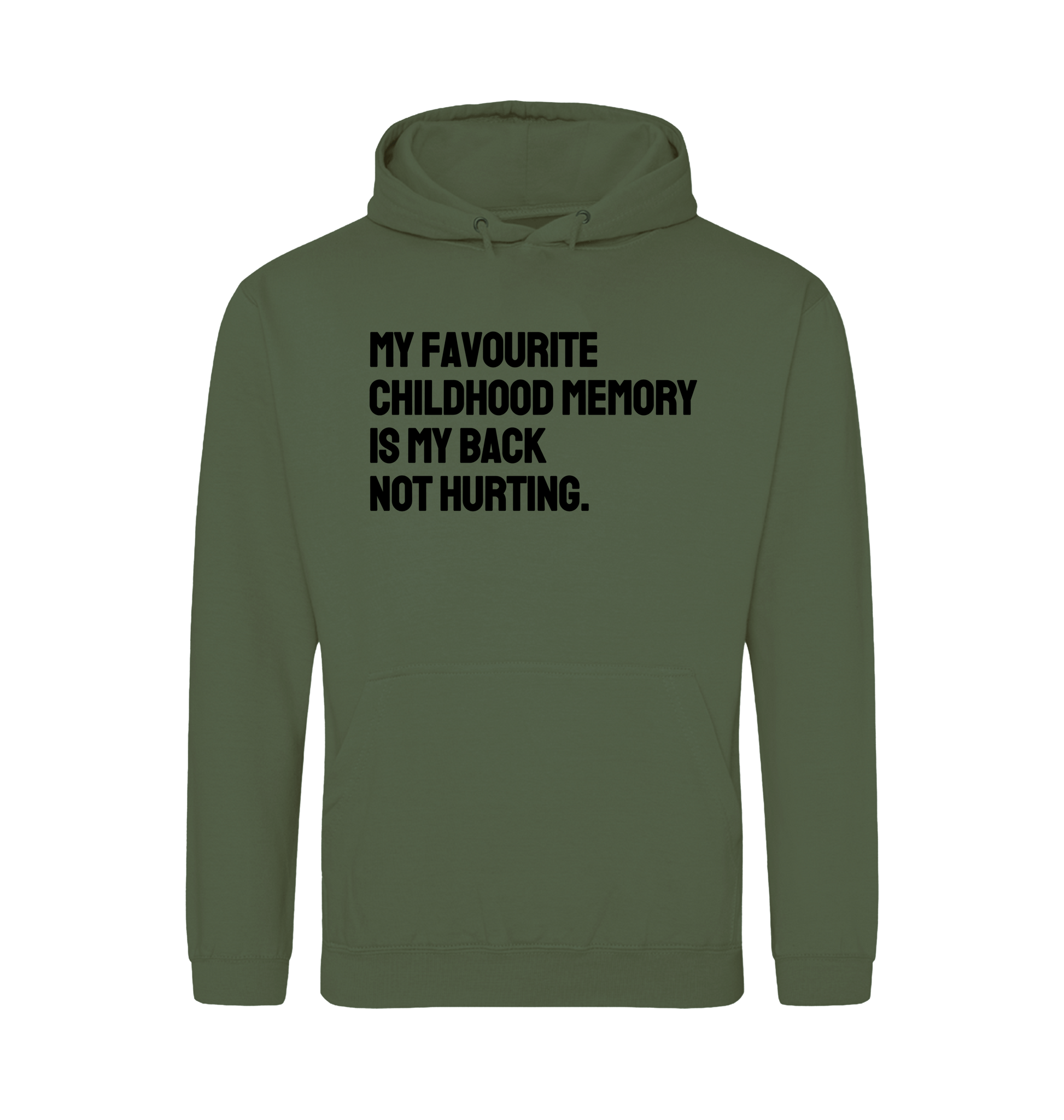 Earthy Green Printed Hoody Front