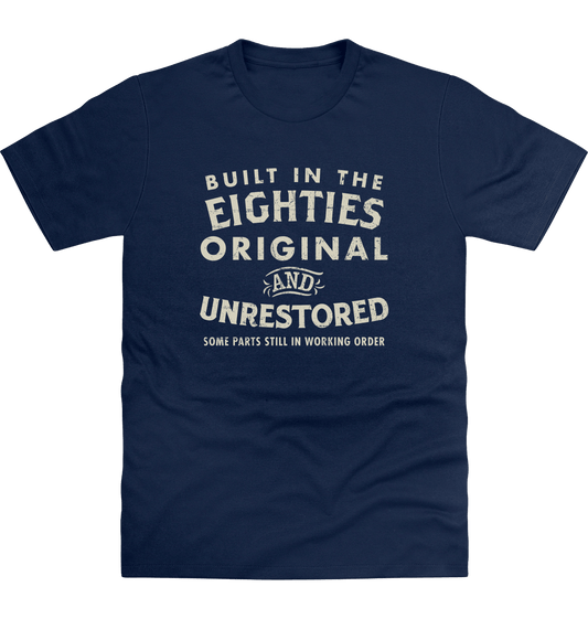 New French Navy Printed T-shirt Front