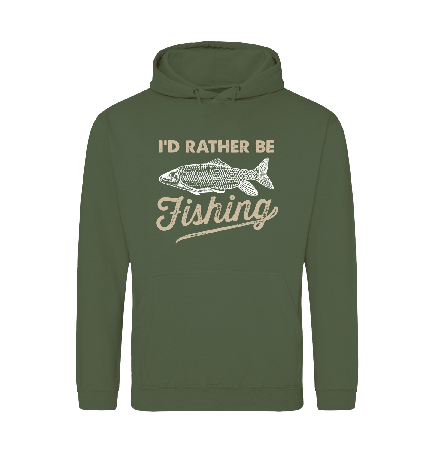 Earthy Green Printed Hoody Front