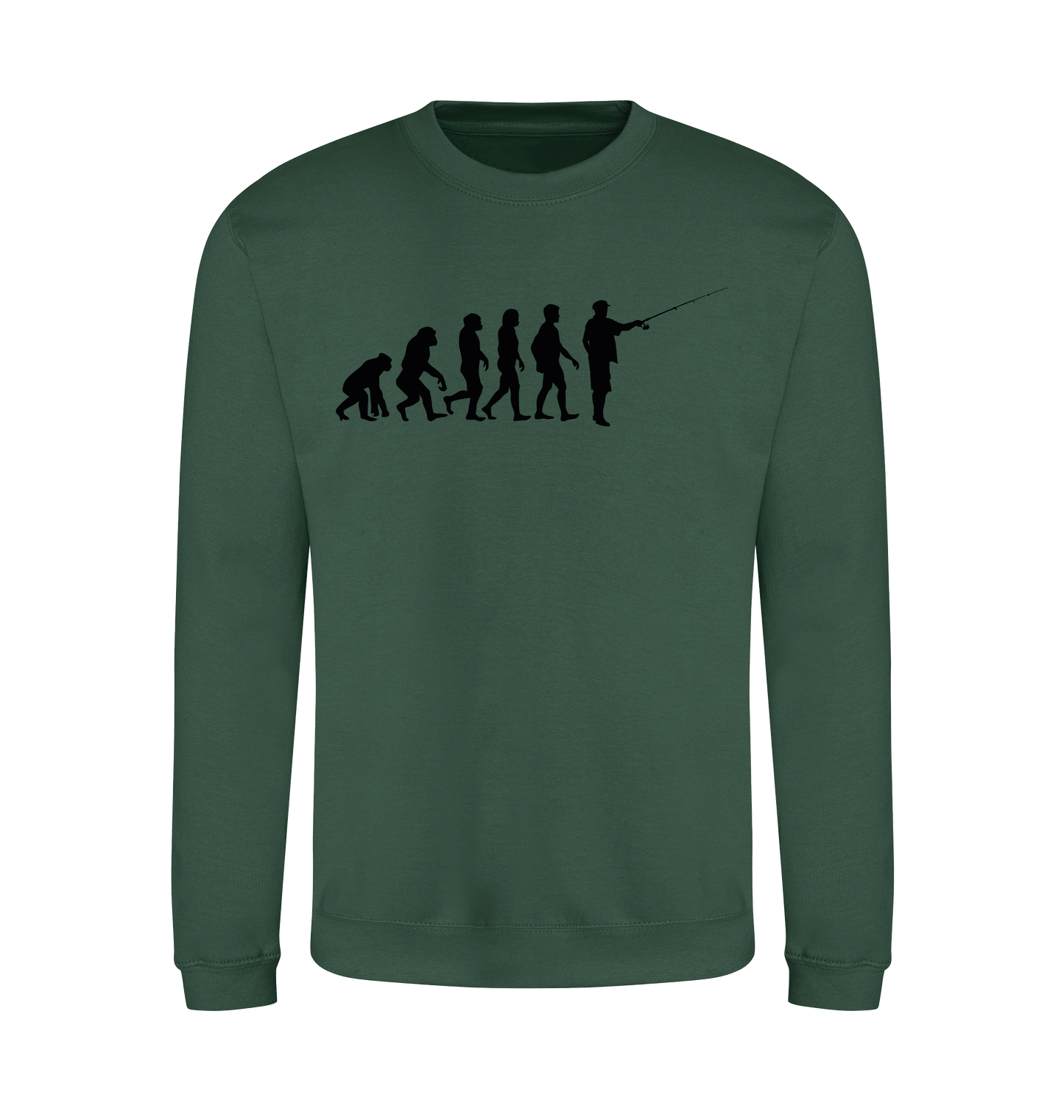 Bottle Green Printed Sweater Front