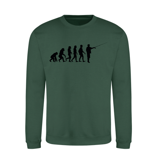Bottle Green Printed Sweater Front