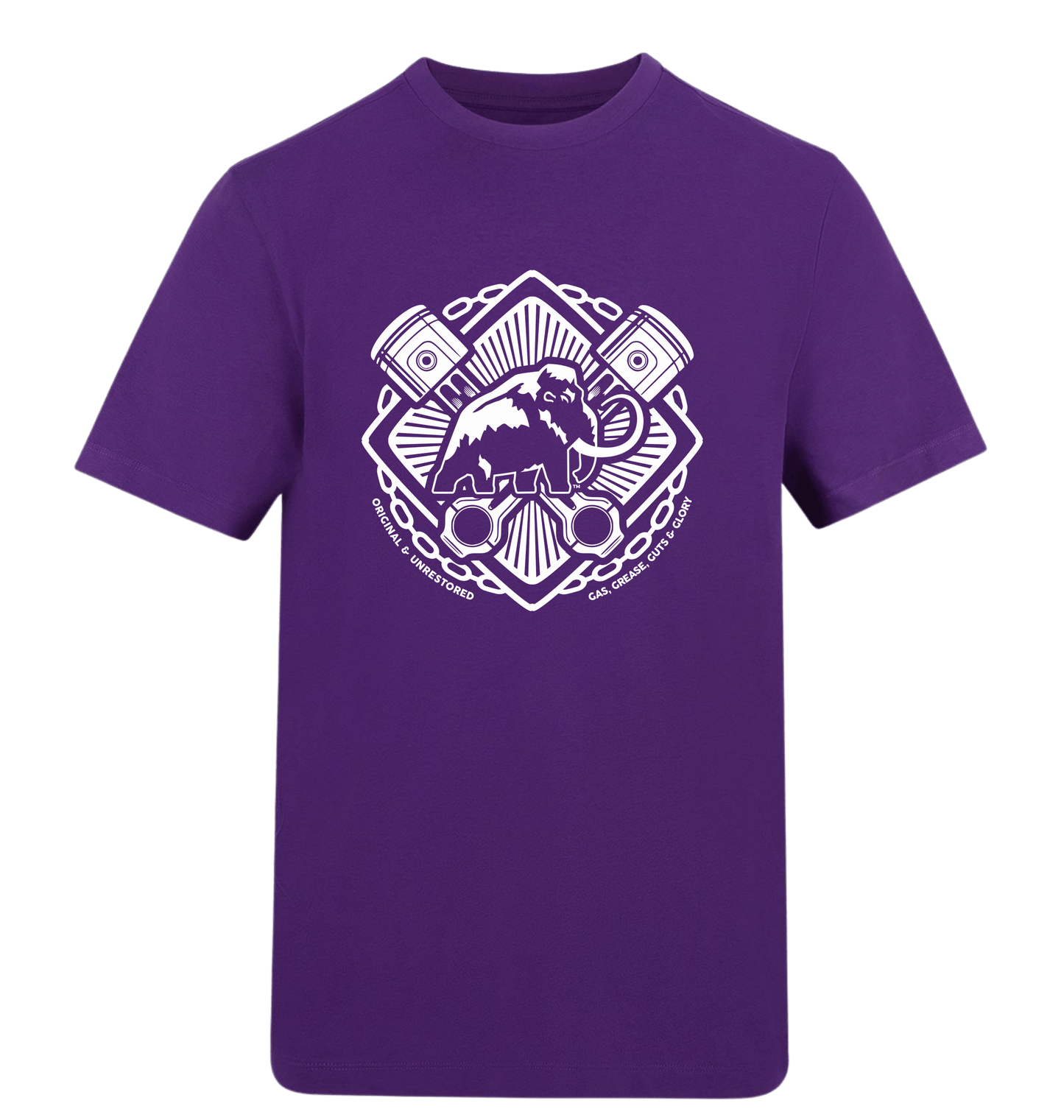 Purple Printed T-shirt Front