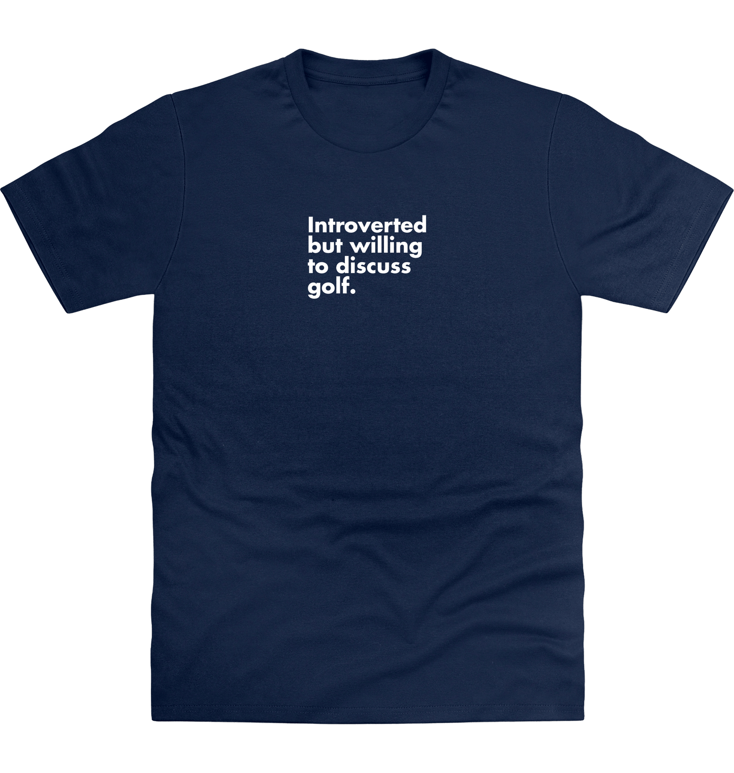 New French Navy Printed T-shirt Front