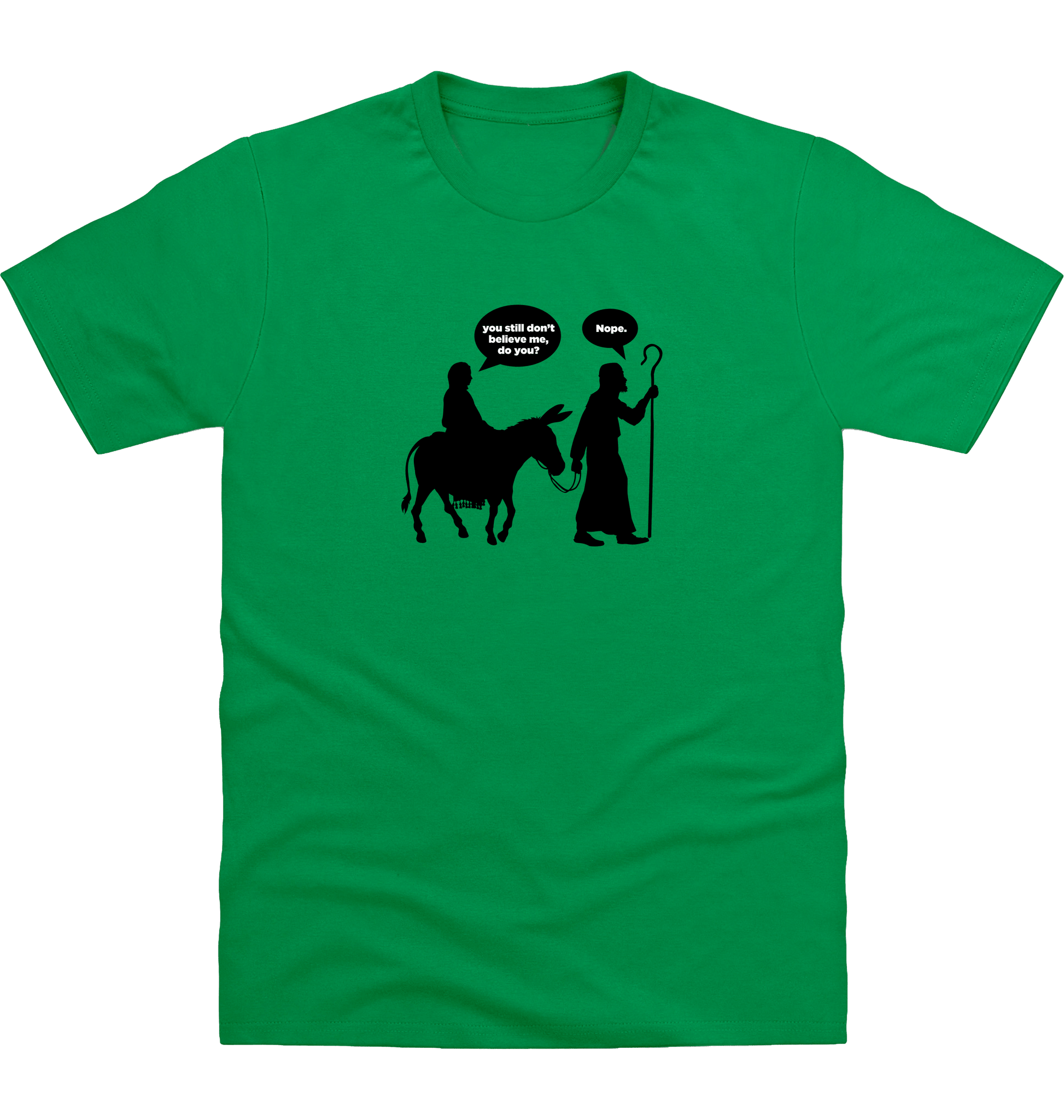 Kelly Green Printed T-shirt Front